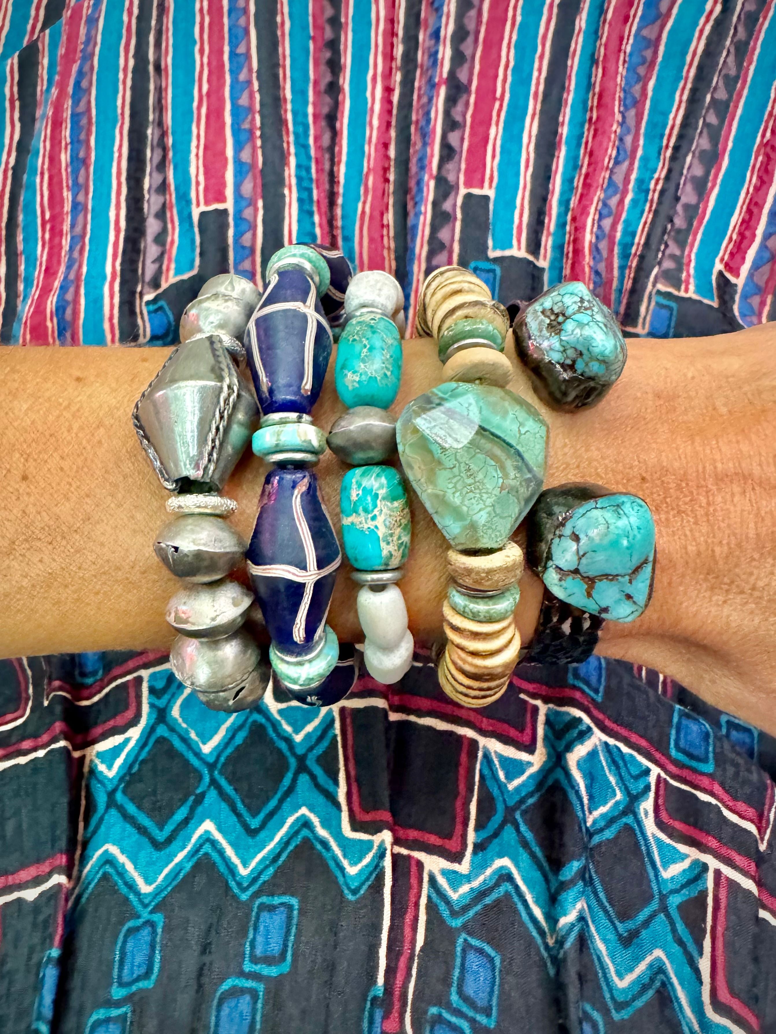 Intricate Stack Bracelet | Blue