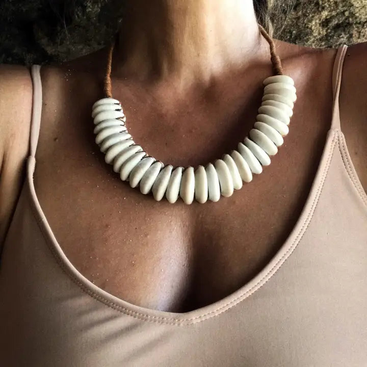 Cord Cowrie Necklace