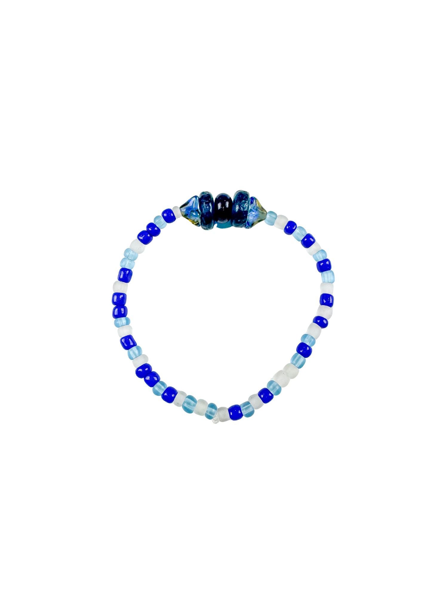 Simple Seed Bracelet | Mixed Denim