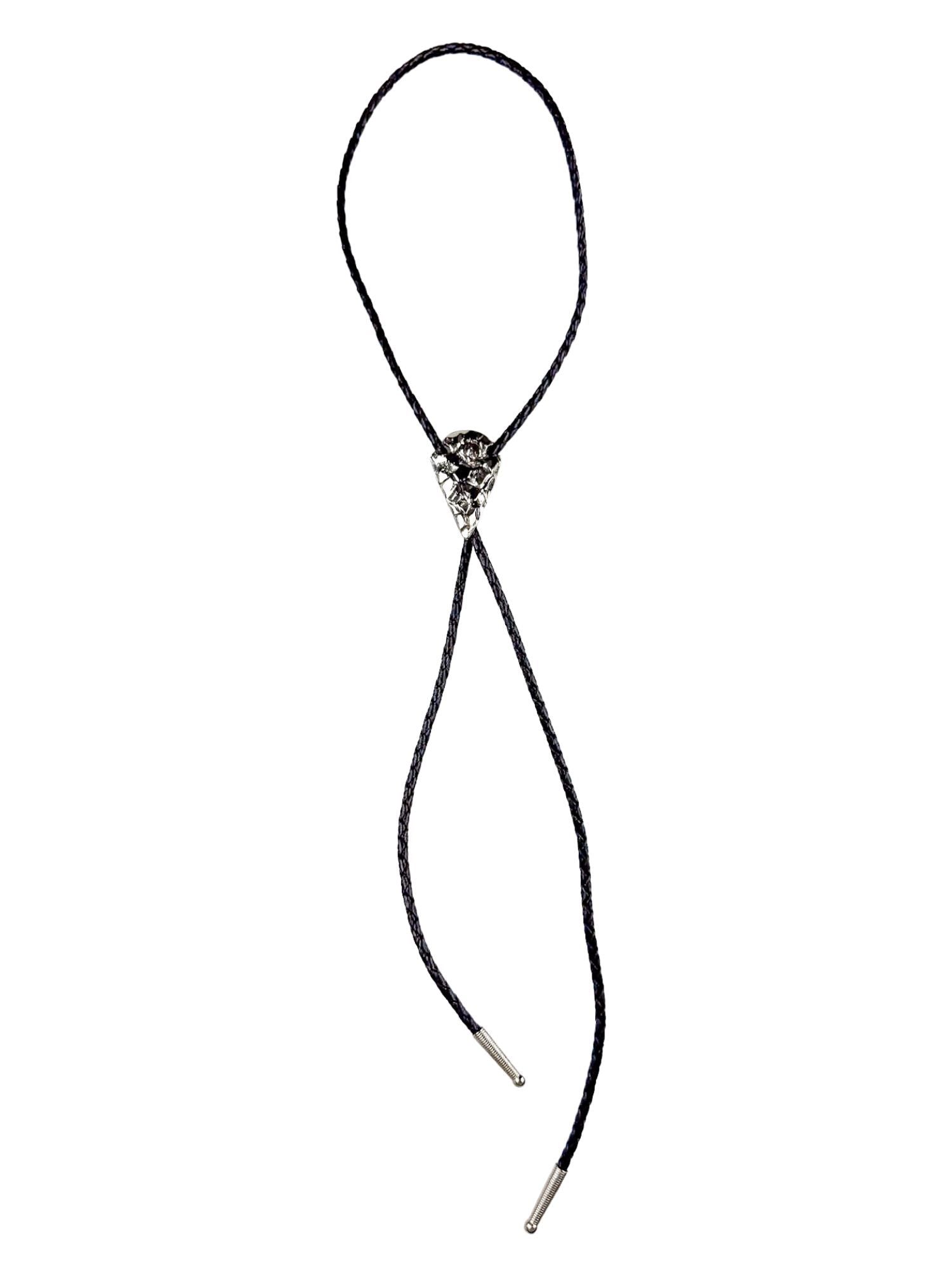 Bolo Leather Necklace | Steel Saddle