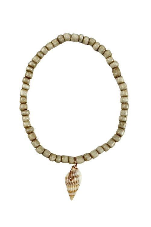 Simple Seed Shell Bracelet | Cream