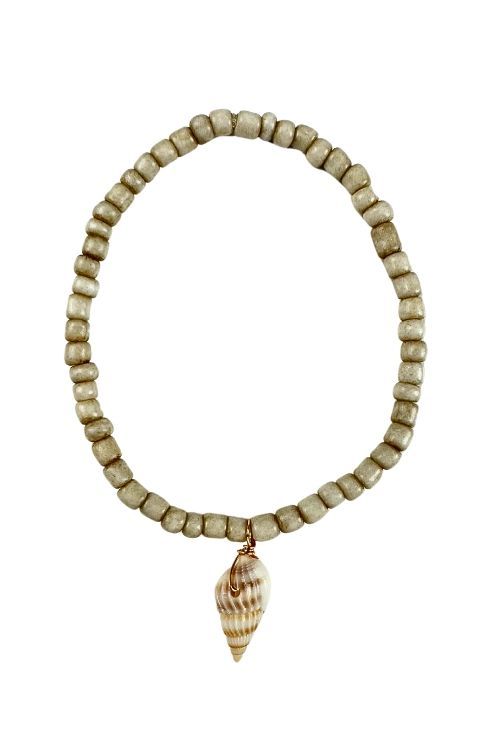 Simple Seed Shell Bracelet | Cream