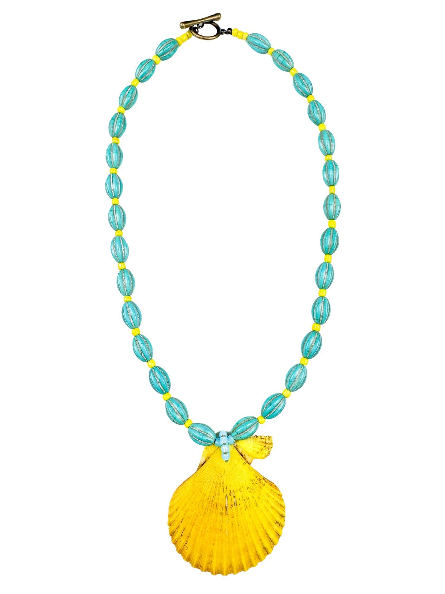 Classic Shell Necklace | Aqua