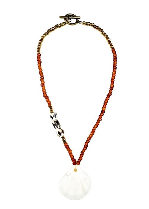 Seed Shell Necklace | Batik Sand