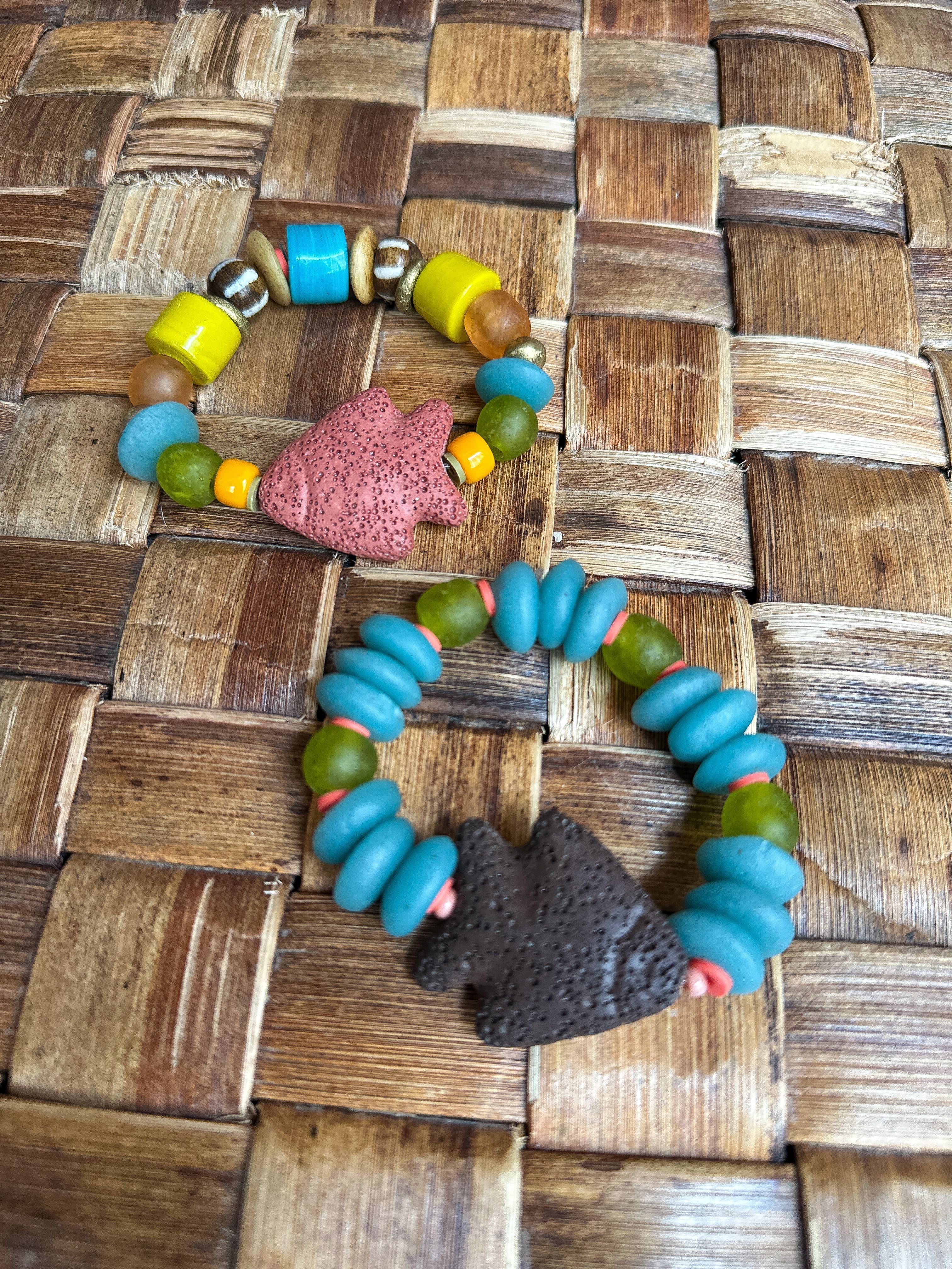 Intricate Stack Bracelet | Pink Mallorca