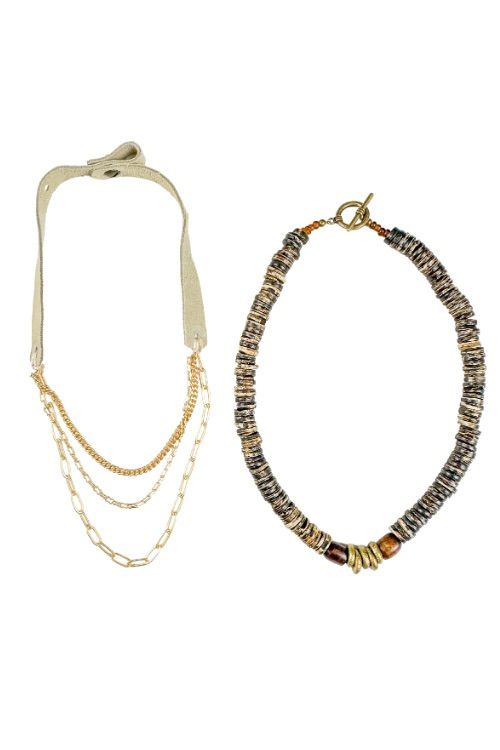Bundled Sets of 2 | Brown Chain