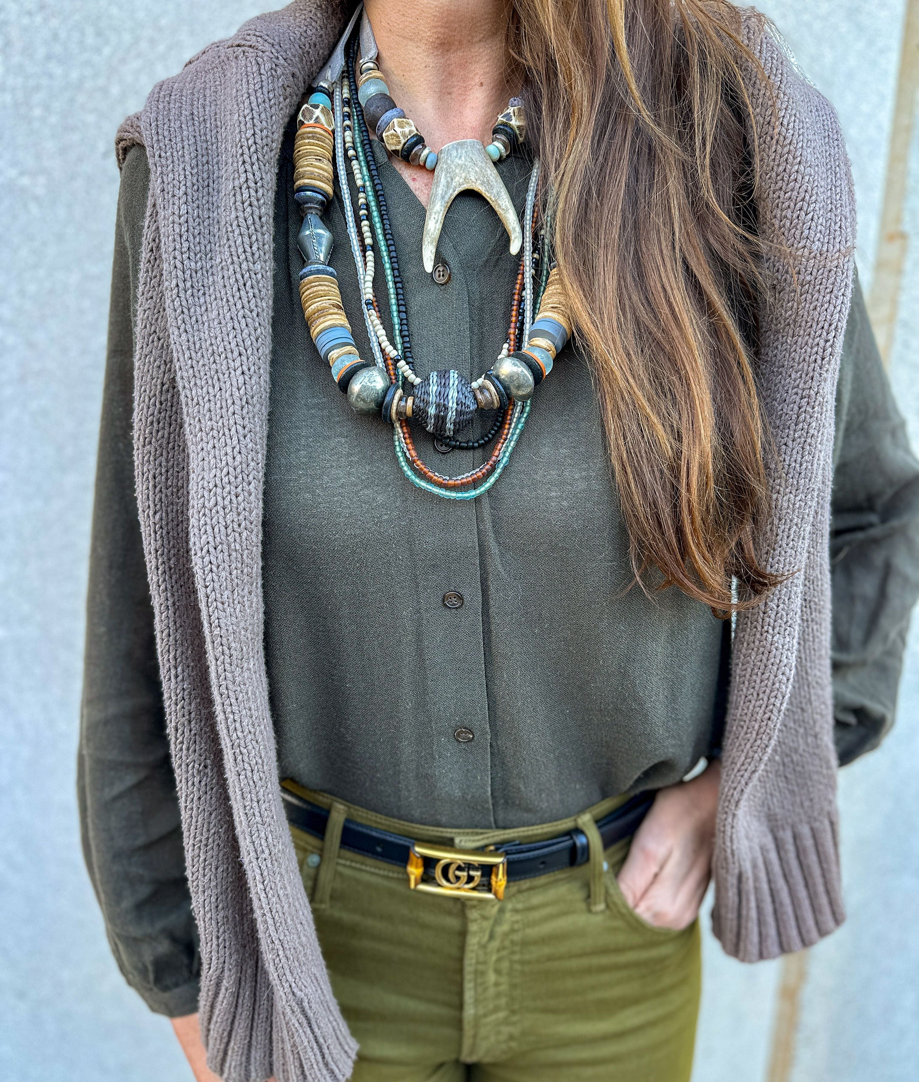 Slim Antler Necklace | Mountaintop