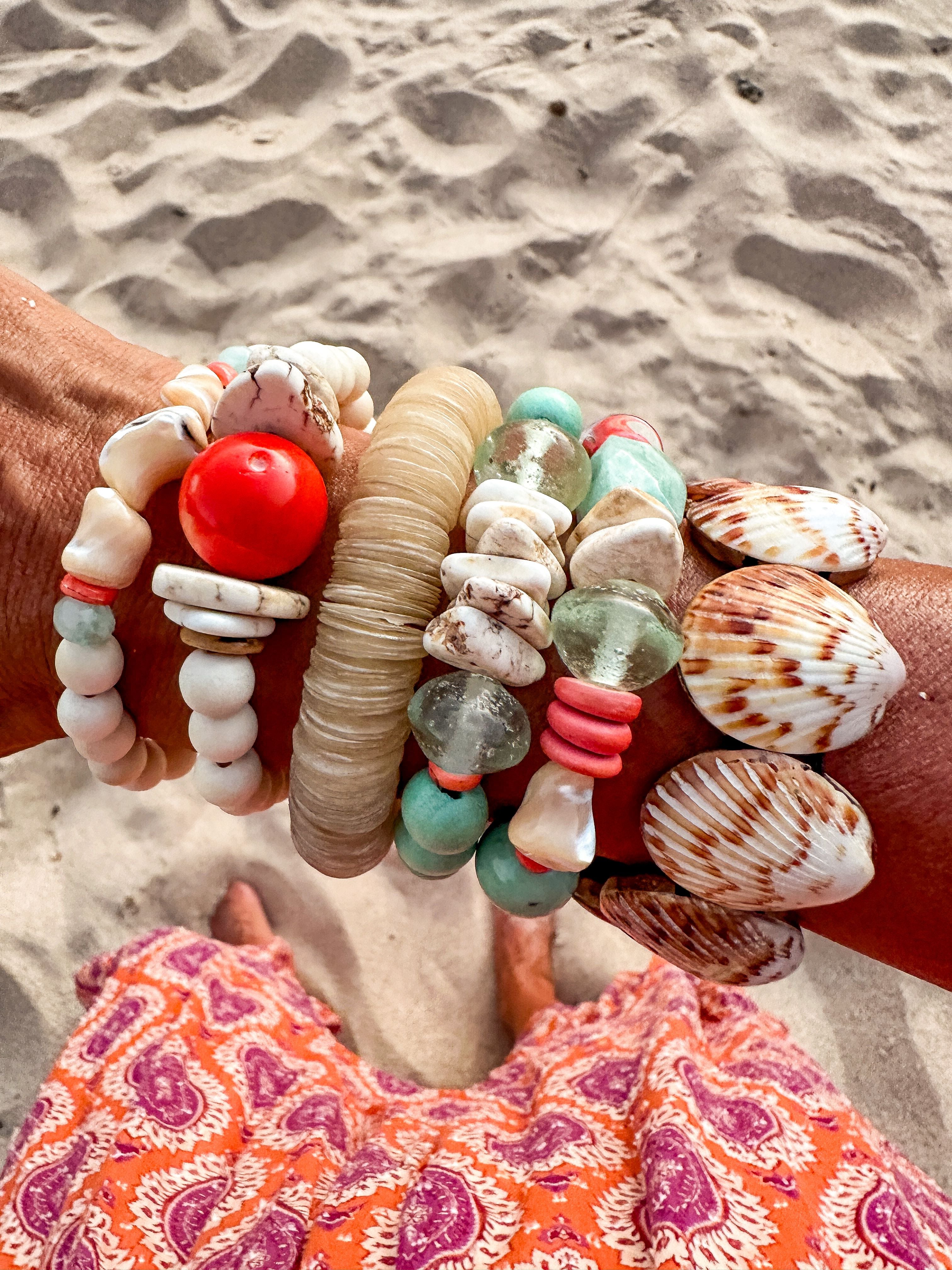 Shell Disc Bracelet | Coral Bay