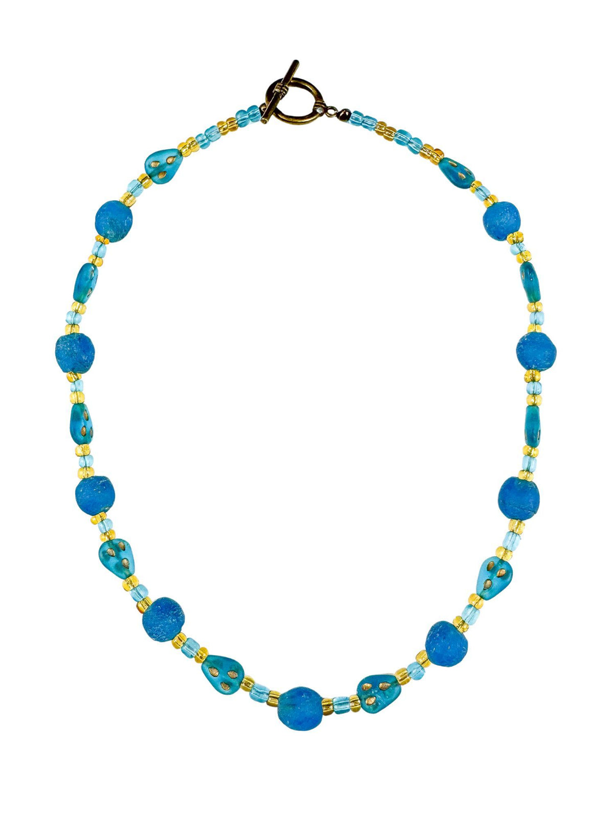Classic Glass Necklace | Blue | Final Sale