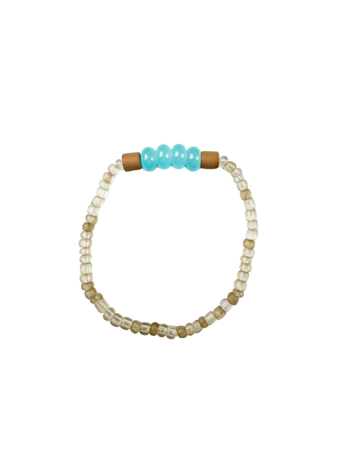 Seed Stack Bracelet | Aqua | Final Sale