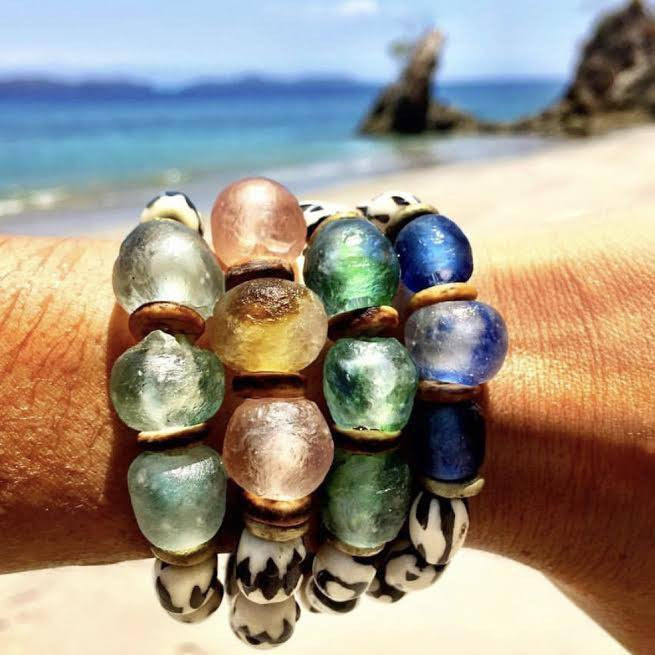 Tribal Stack Bracelet | Black Batik