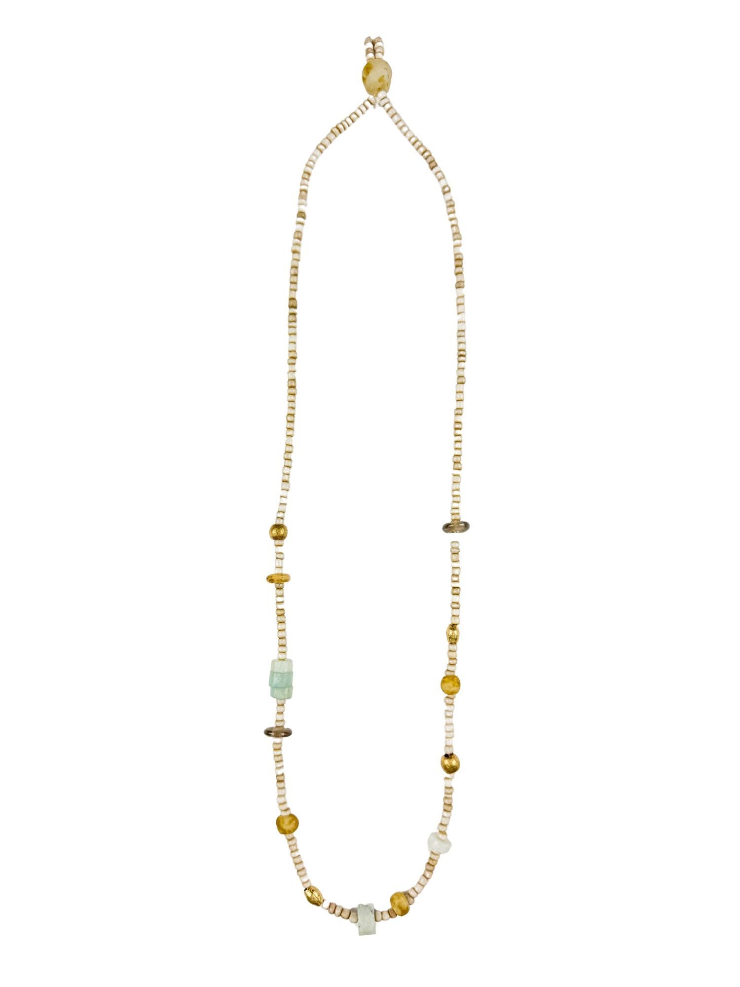 Long Seed Necklace | Sea Glass