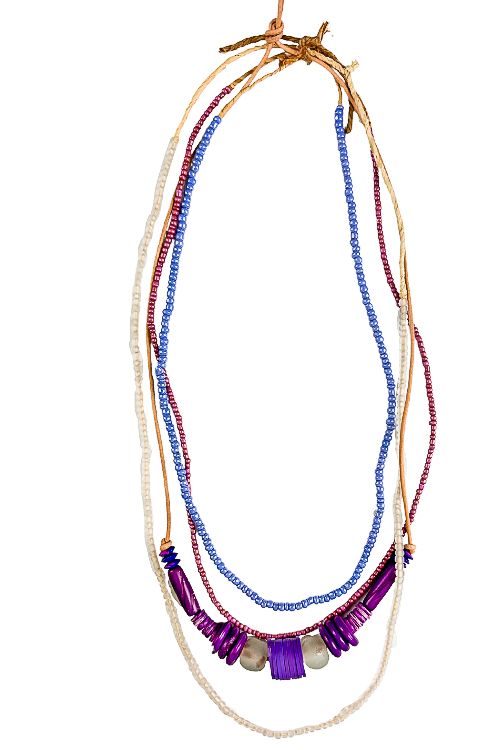 Layer Necklace Set | Purple
