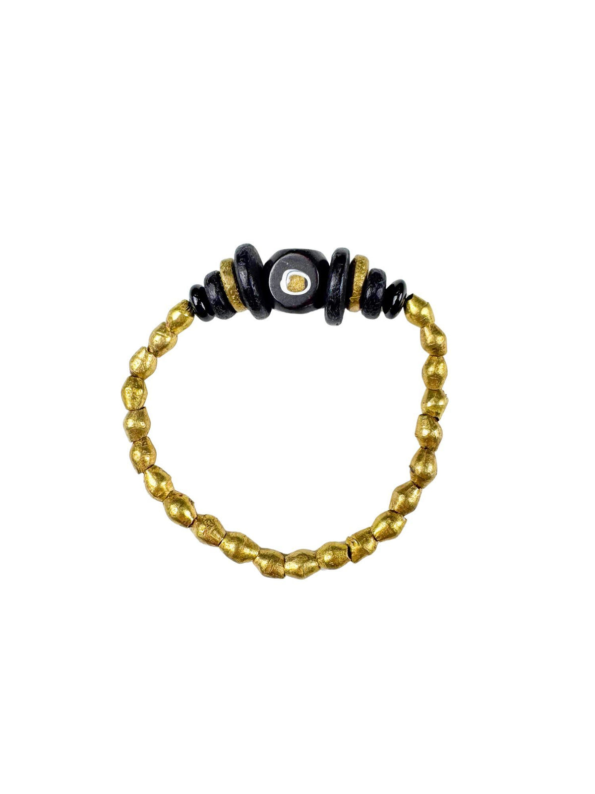 Metal Stack Bracelet | Black + Gold | Final Sale