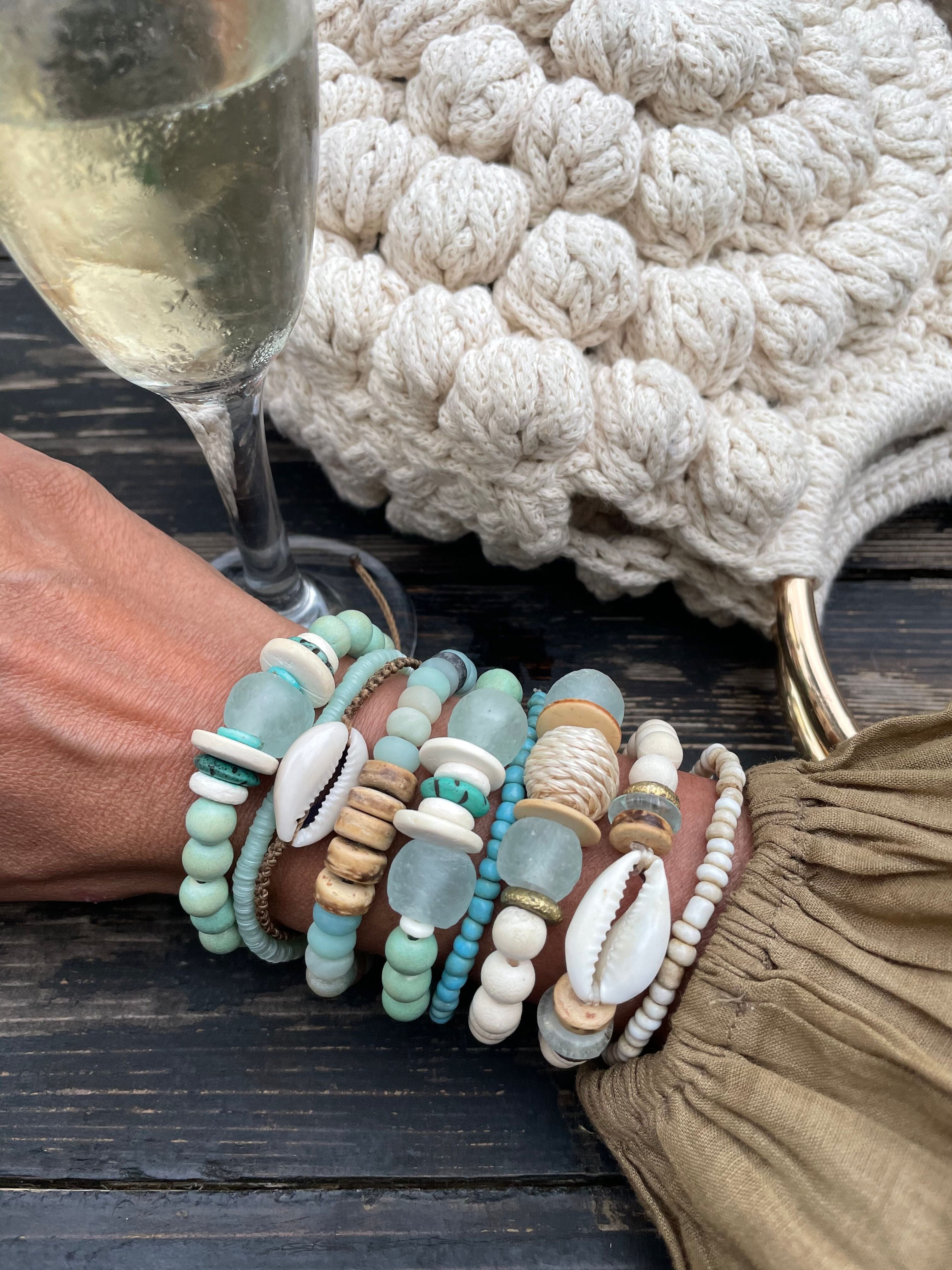 Trio Stack Bracelet Set | Cowrie