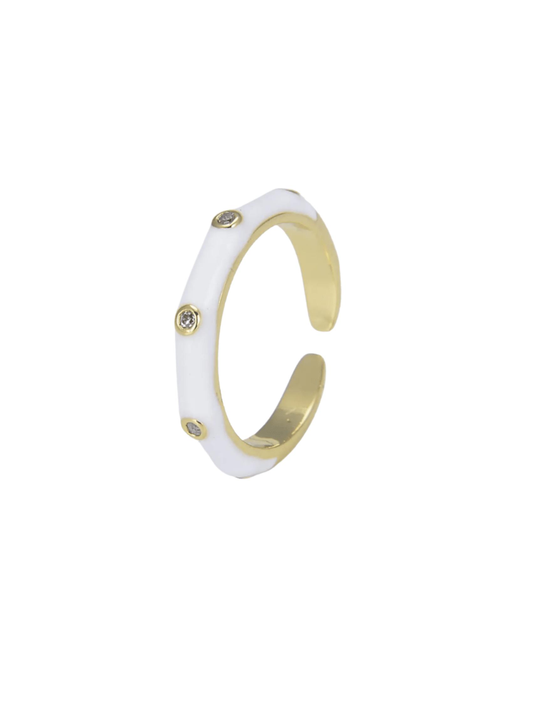 Enamel Ring | White