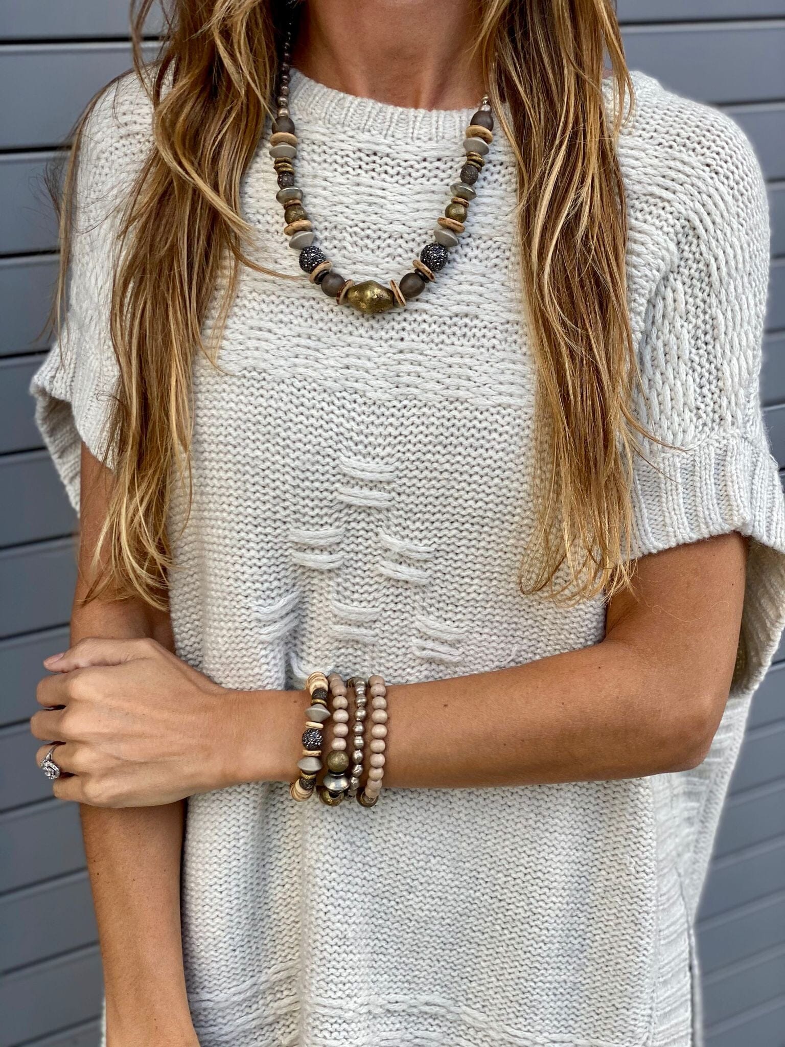 Stacked Single Bracelet | Pavé