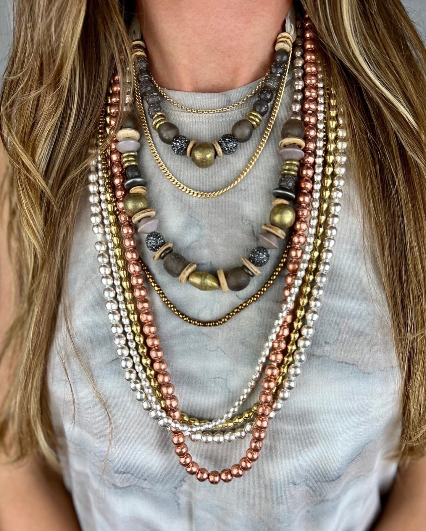 Layer Necklace Set | Mixed Metal