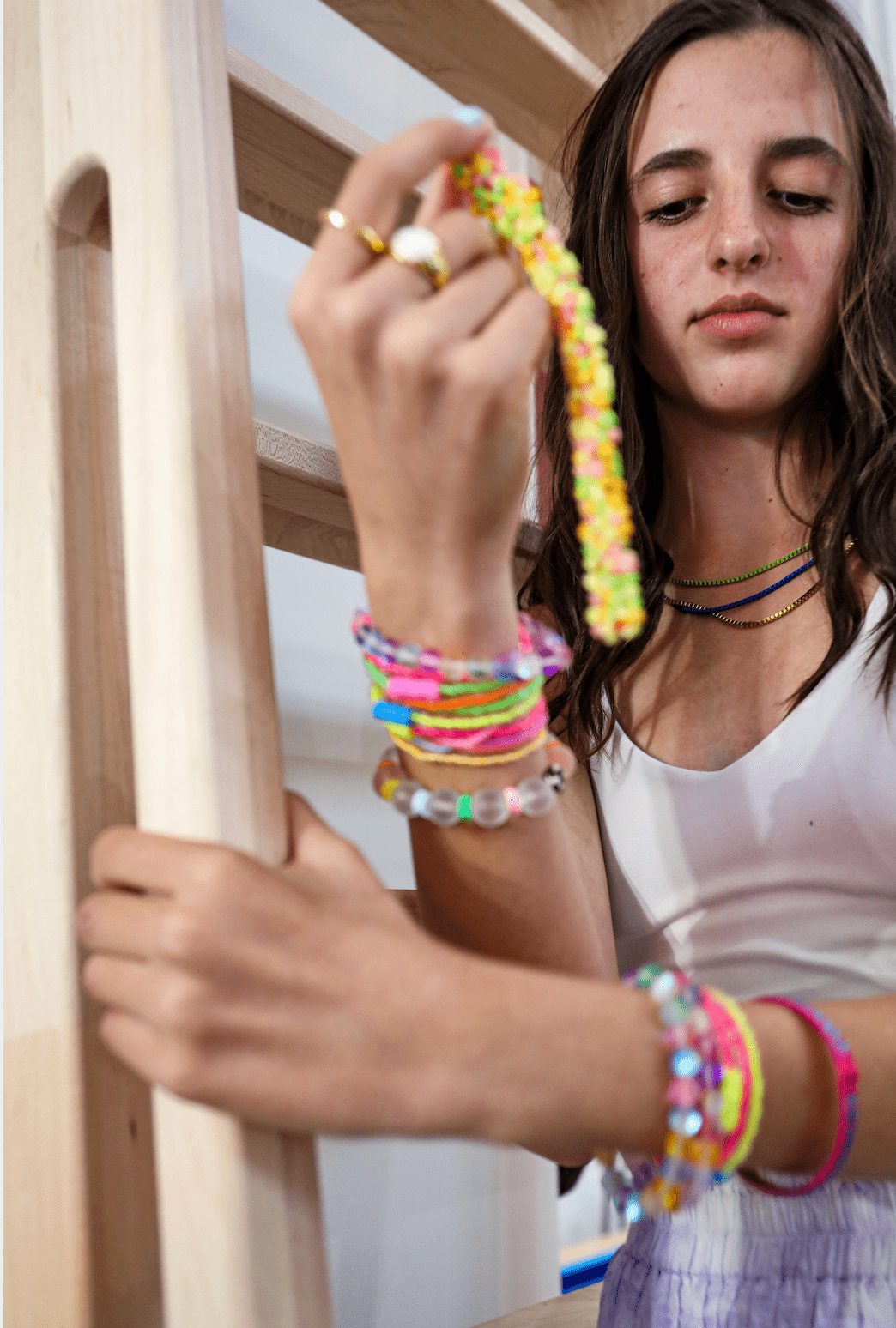 Teen Star Seed Bracelet | Pink