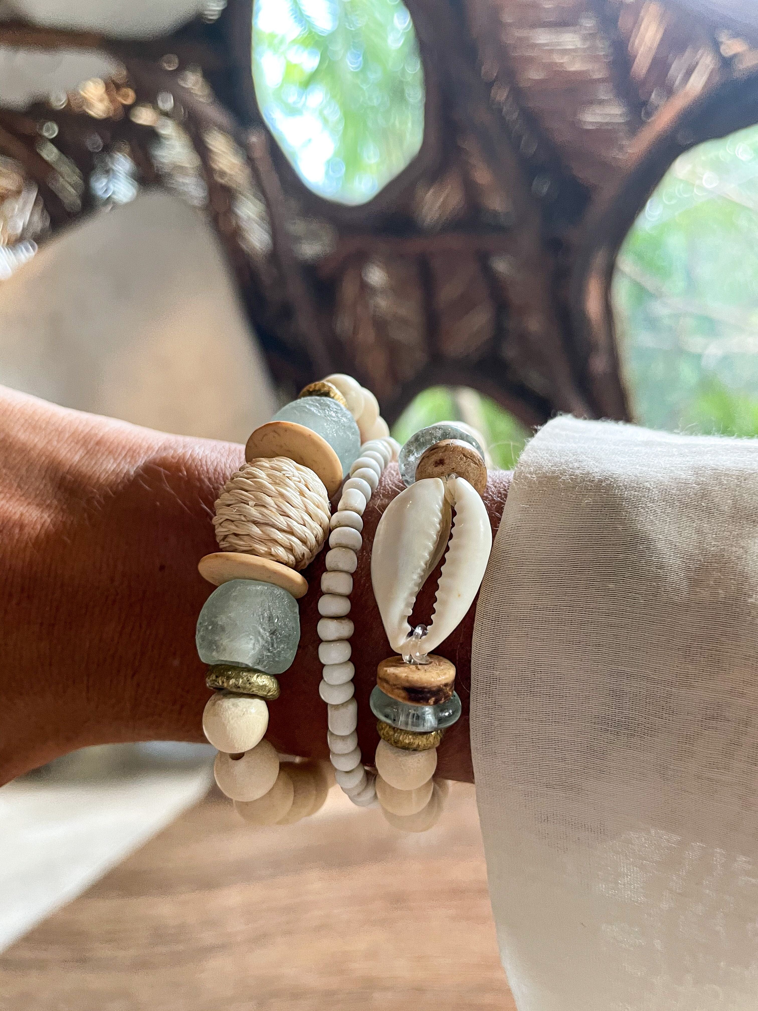 Trio Stack Bracelet Set | Cowrie