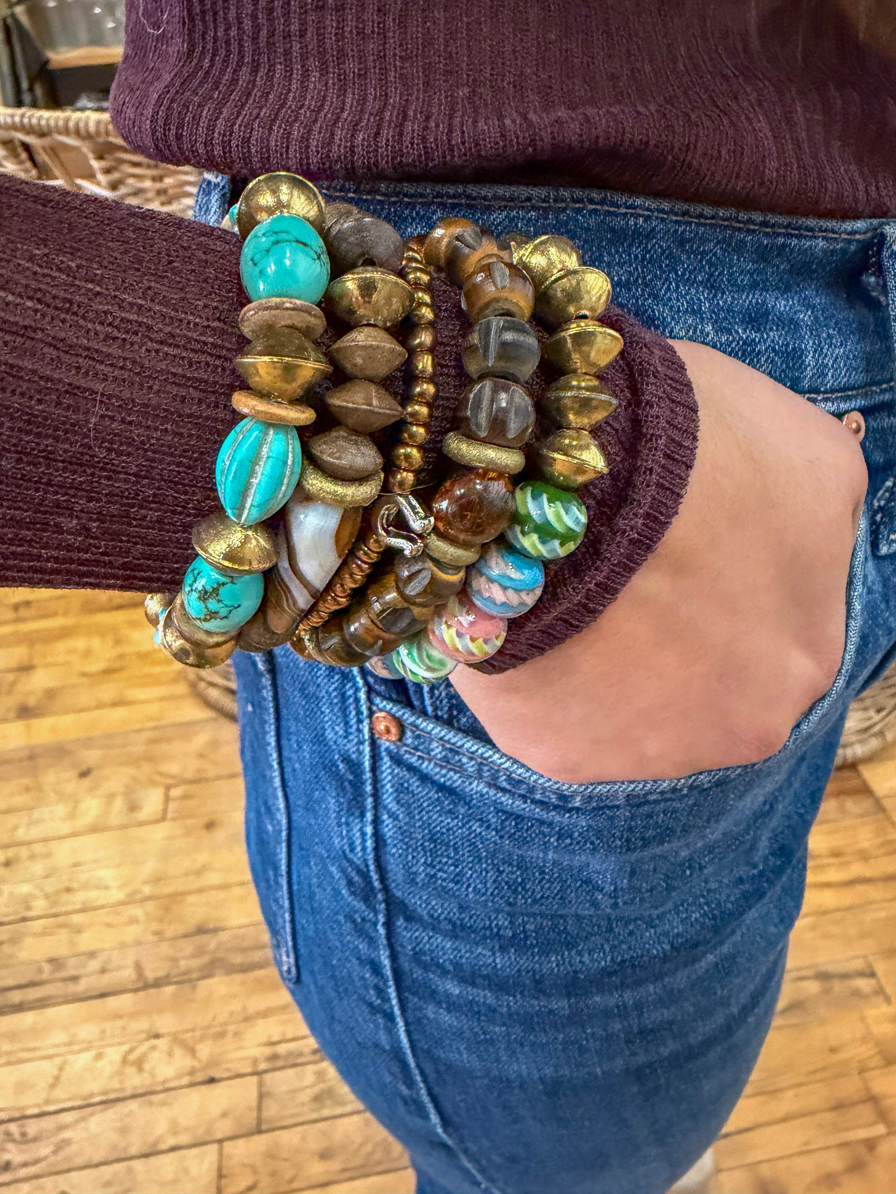 Tribal Stack Bracelet | Golden Wrangler