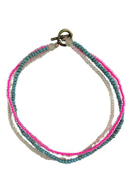 Seed Choker Necklace | Rainbow Trout
