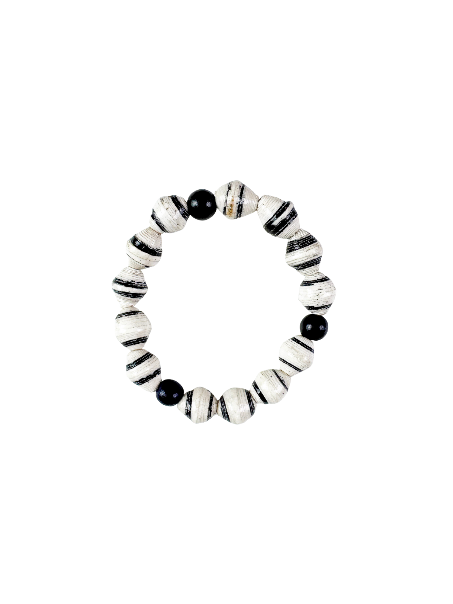 Intricate Stack Bracelet | Black & White | Final Sale