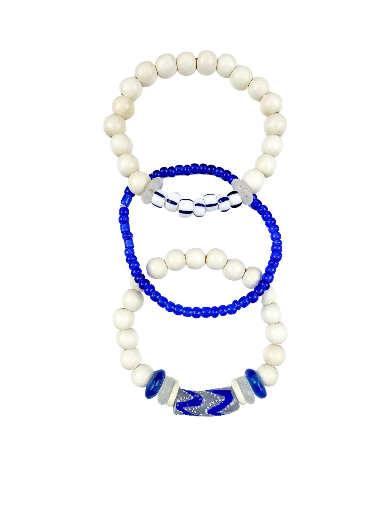 Trio Stack Bracelet Set | Dark Blue