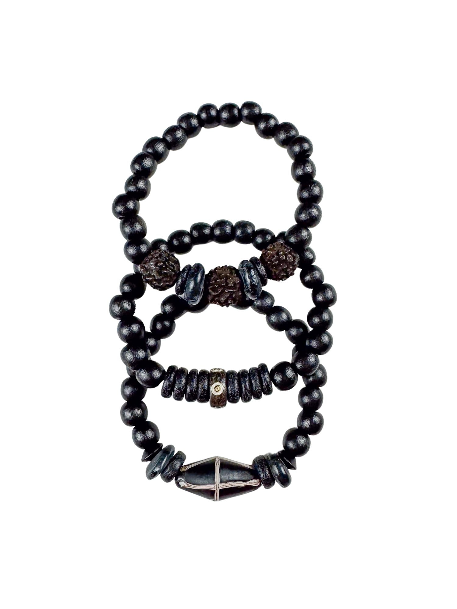 Trio Stack Bracelet Set | Nightfall