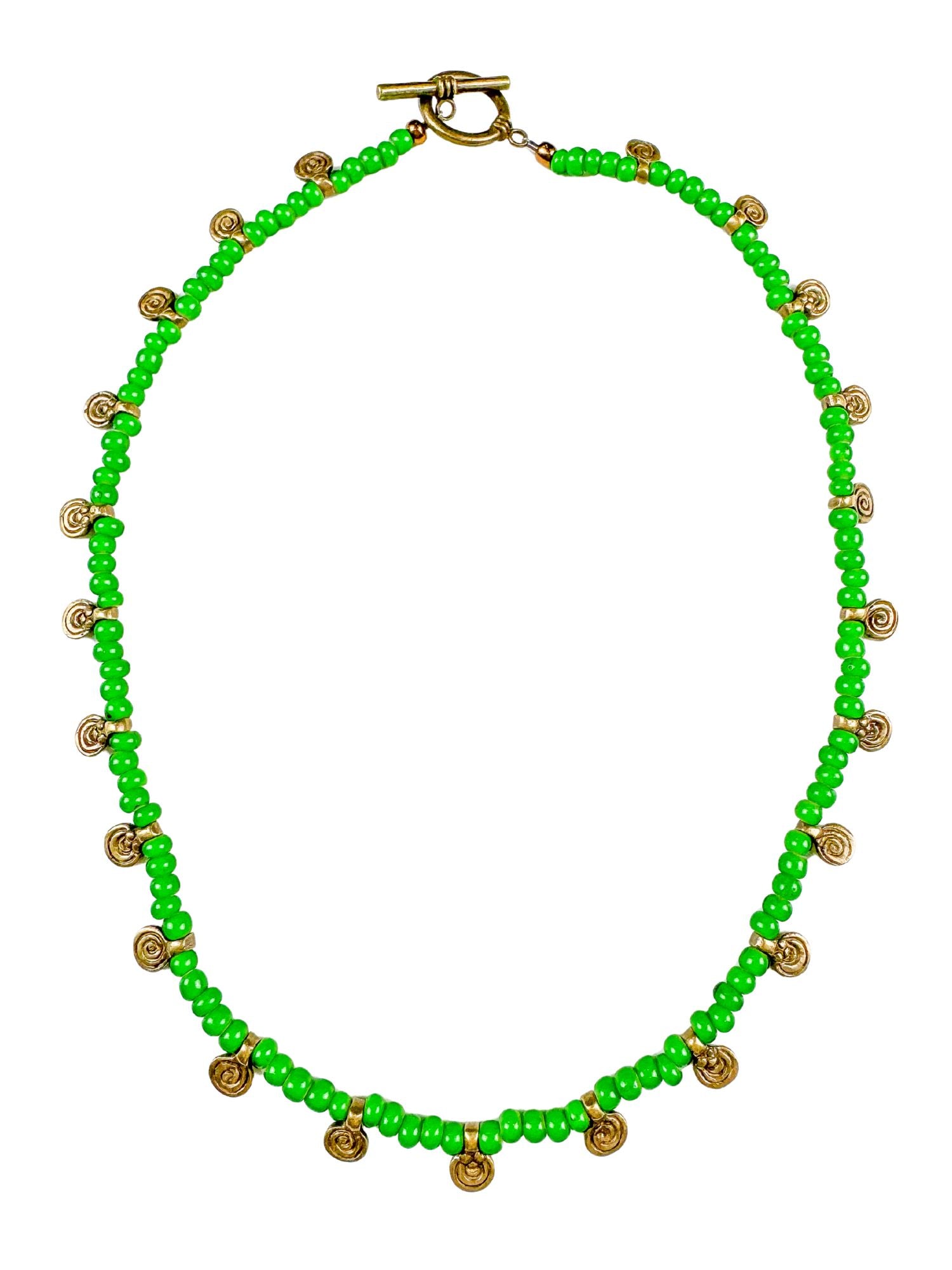 Seed Necklace | Green | Final Sale
