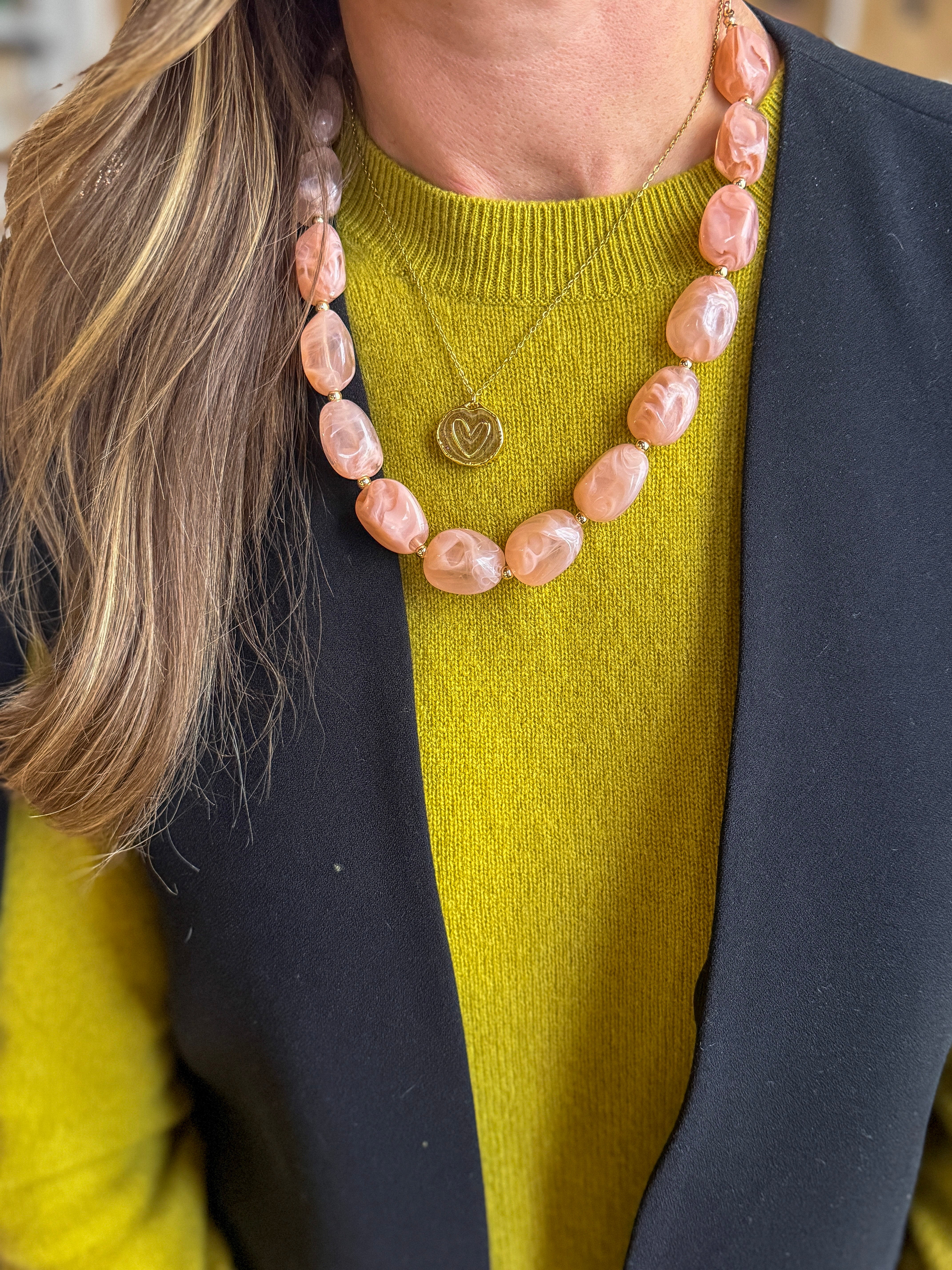 Simple Chain Necklace | Heart Charm | Final Sale