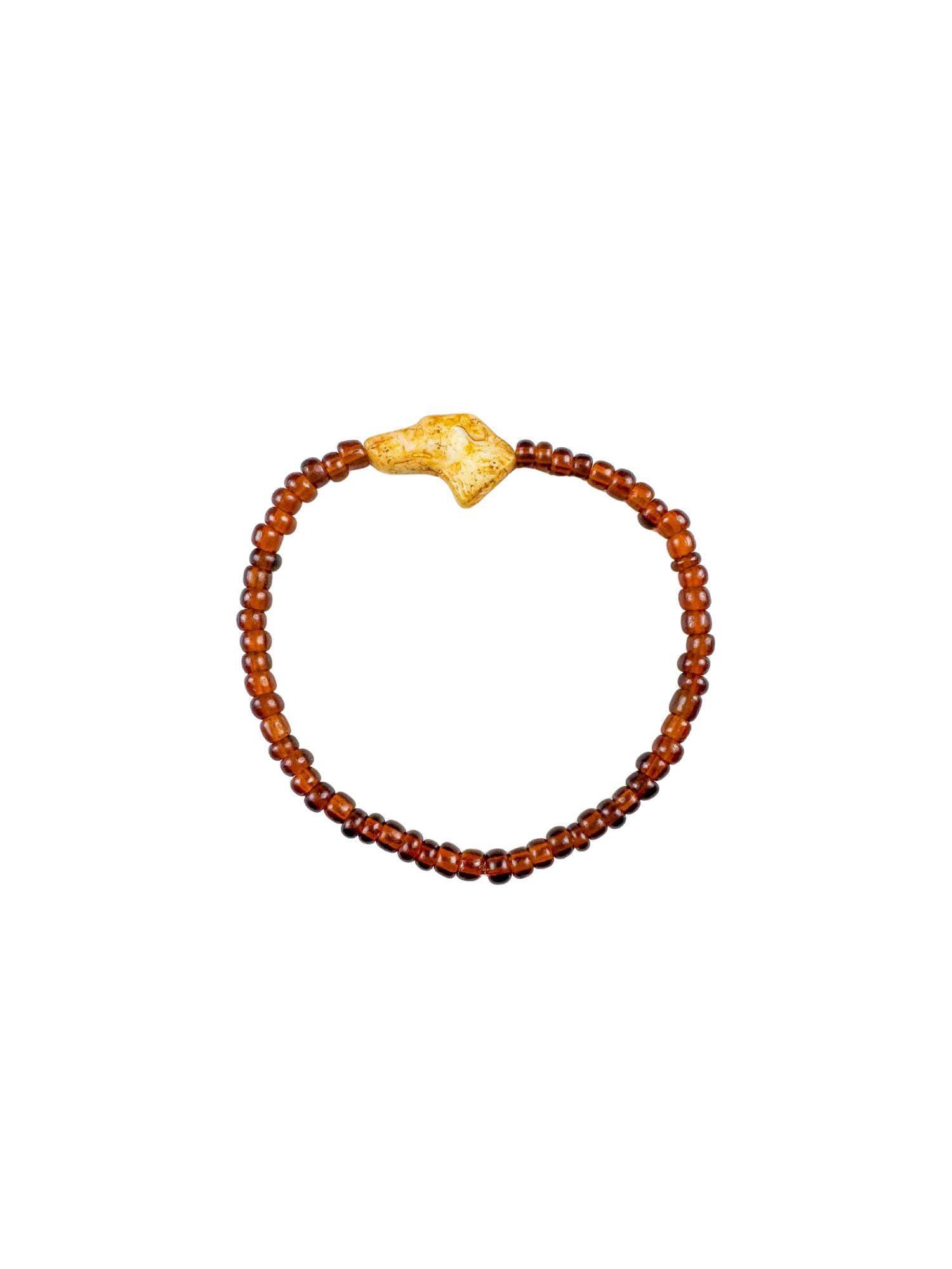 Simple Seed Bracelet | Brown Dog