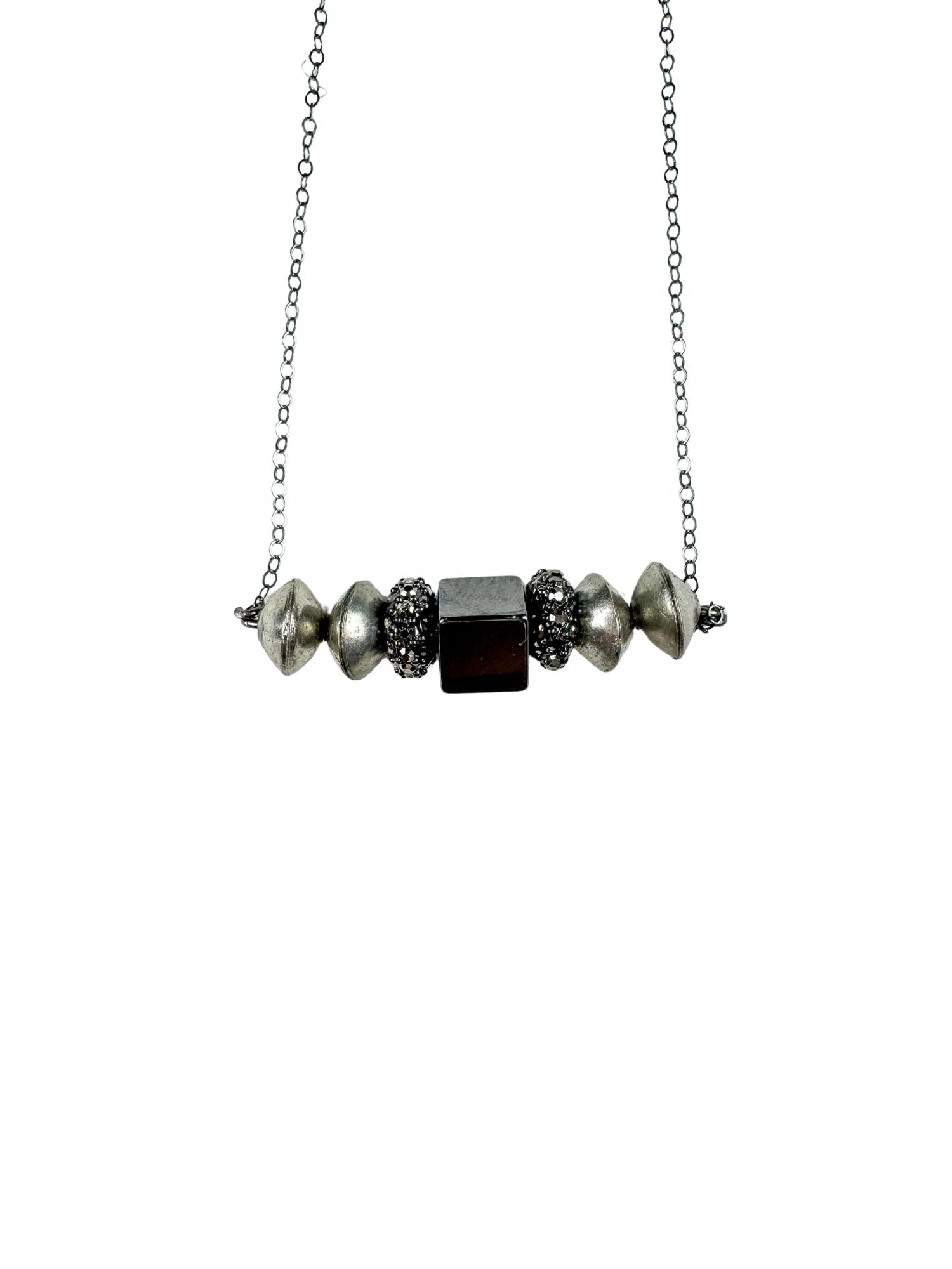 Simple Chain Necklace | Gunmetal