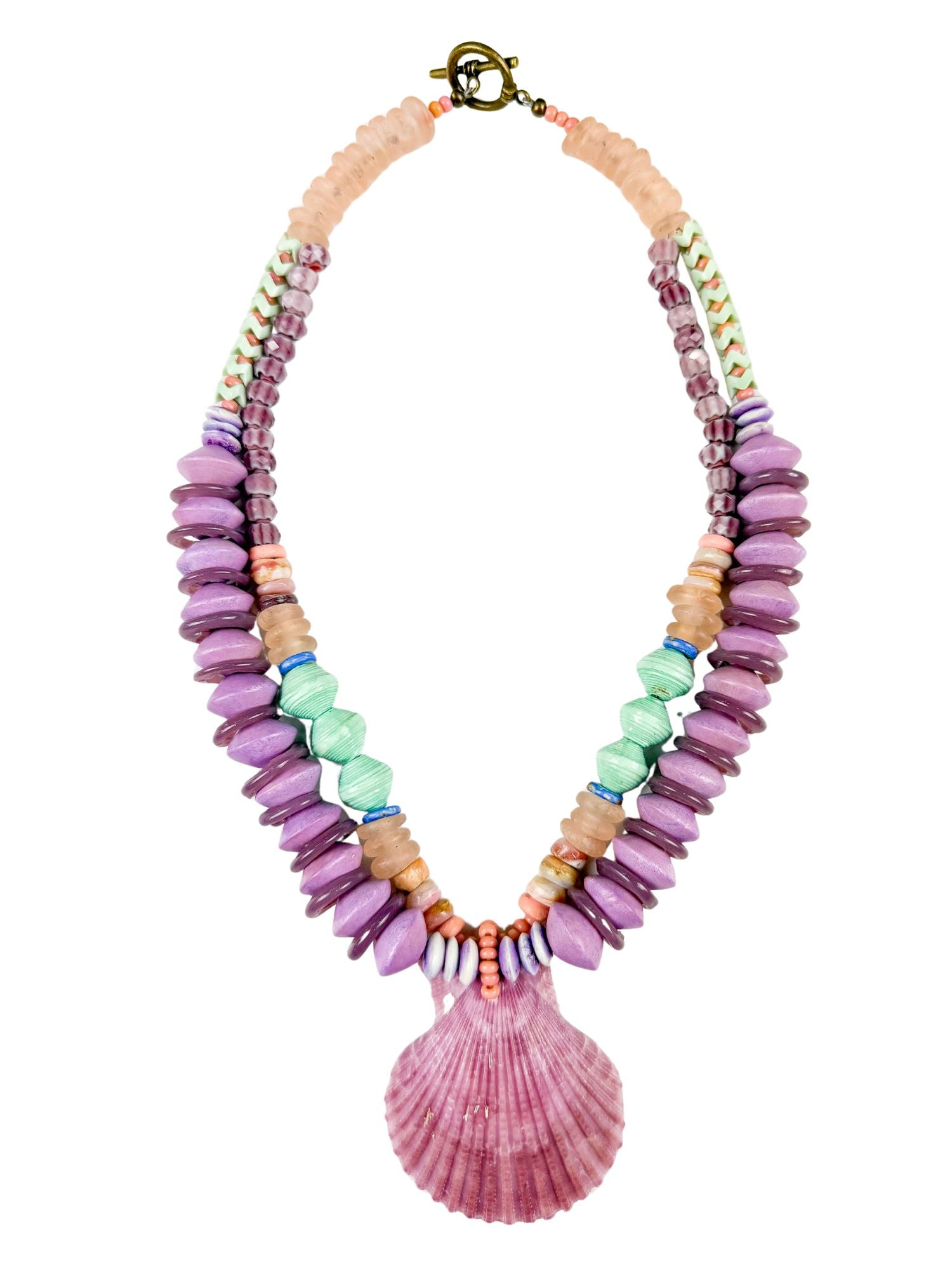 Layered Pendant Necklace | Lilac