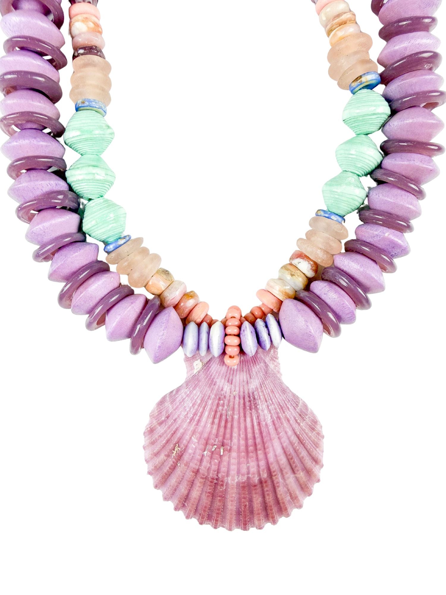 Layered Pendant Necklace | Lilac