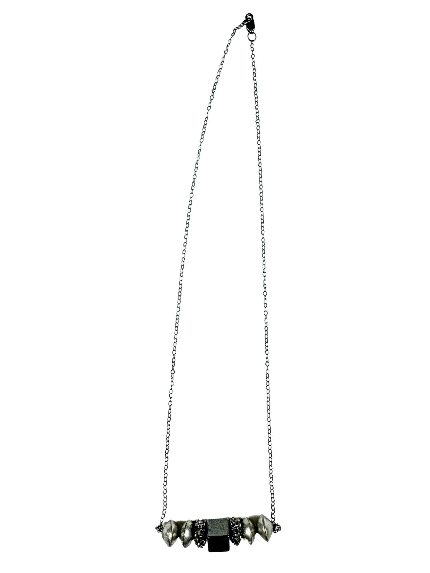 Simple Chain Necklace | Gunmetal