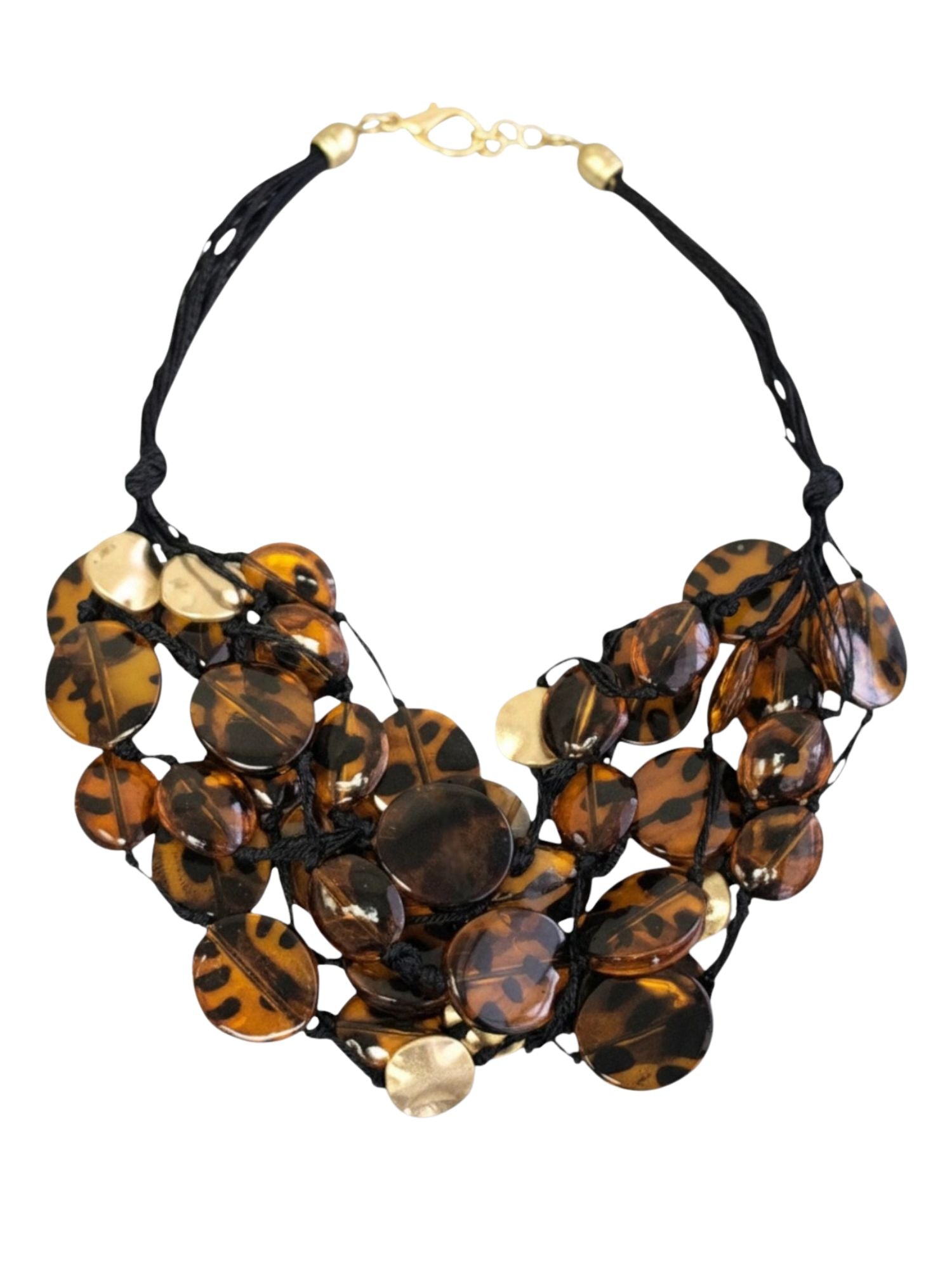 Tortoise Shell Necklace | Brown | Final Sale