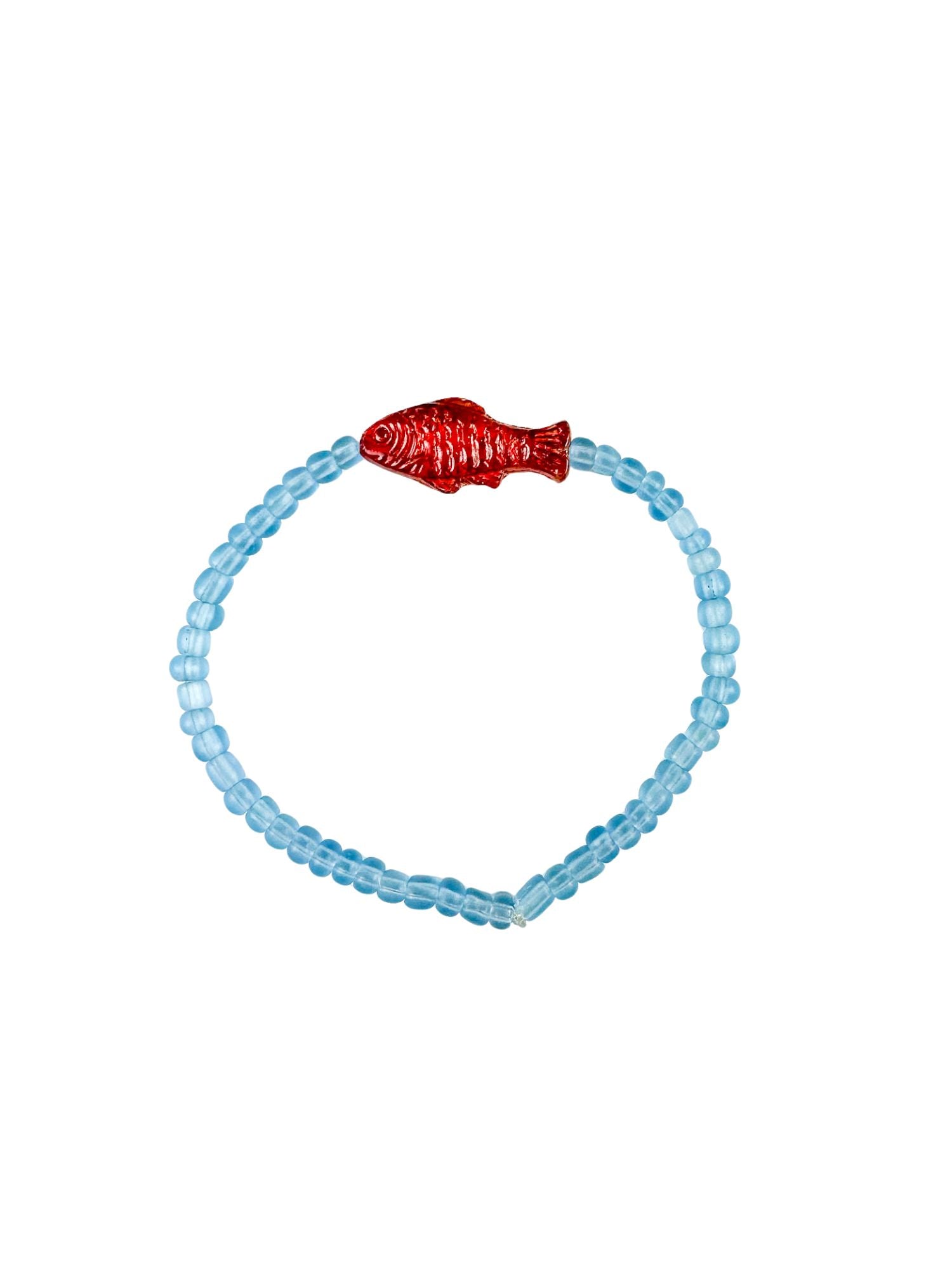 Simple Seed Bracelet | Aqua Fish