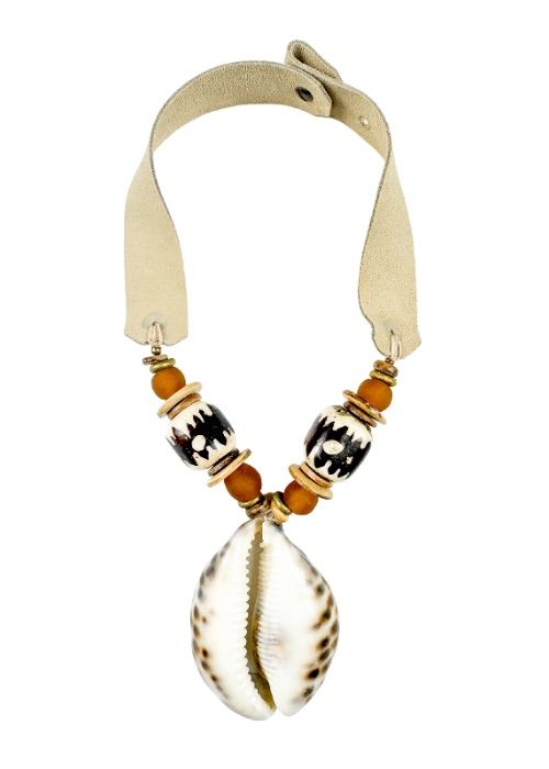 Mid Shell Pendant Necklace | Batik Sand