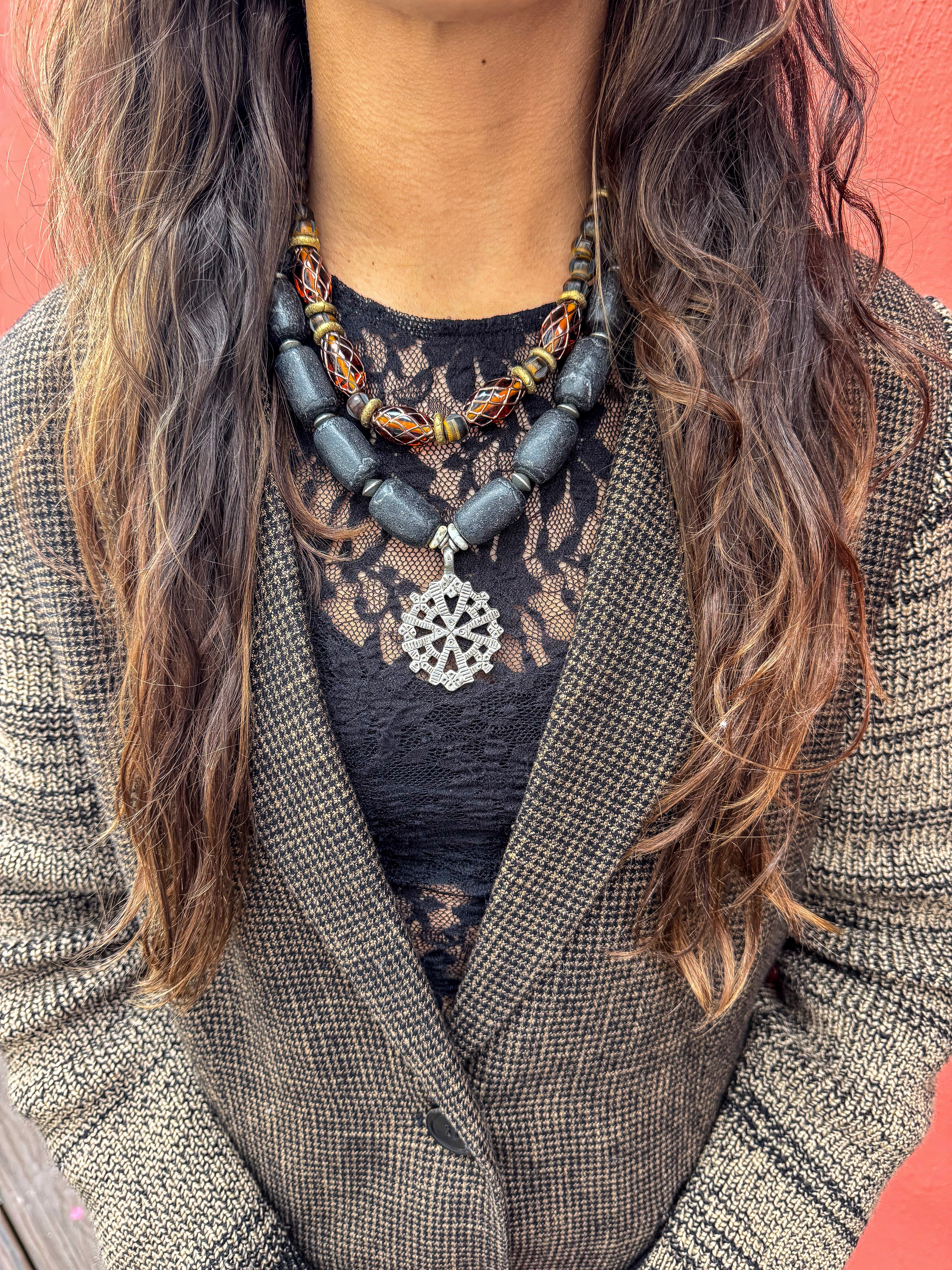 Classic Pendant Necklace | Midnight