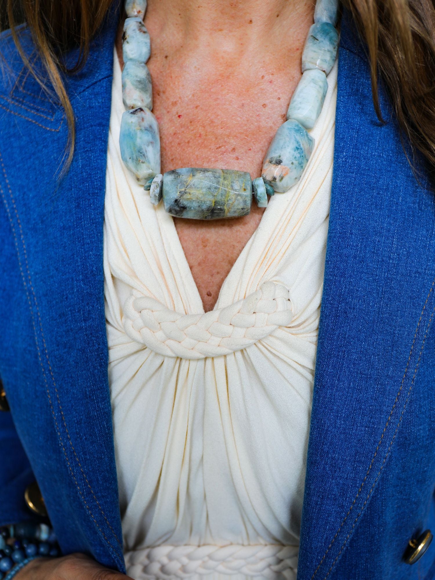 Classic Necklace | Light Denim