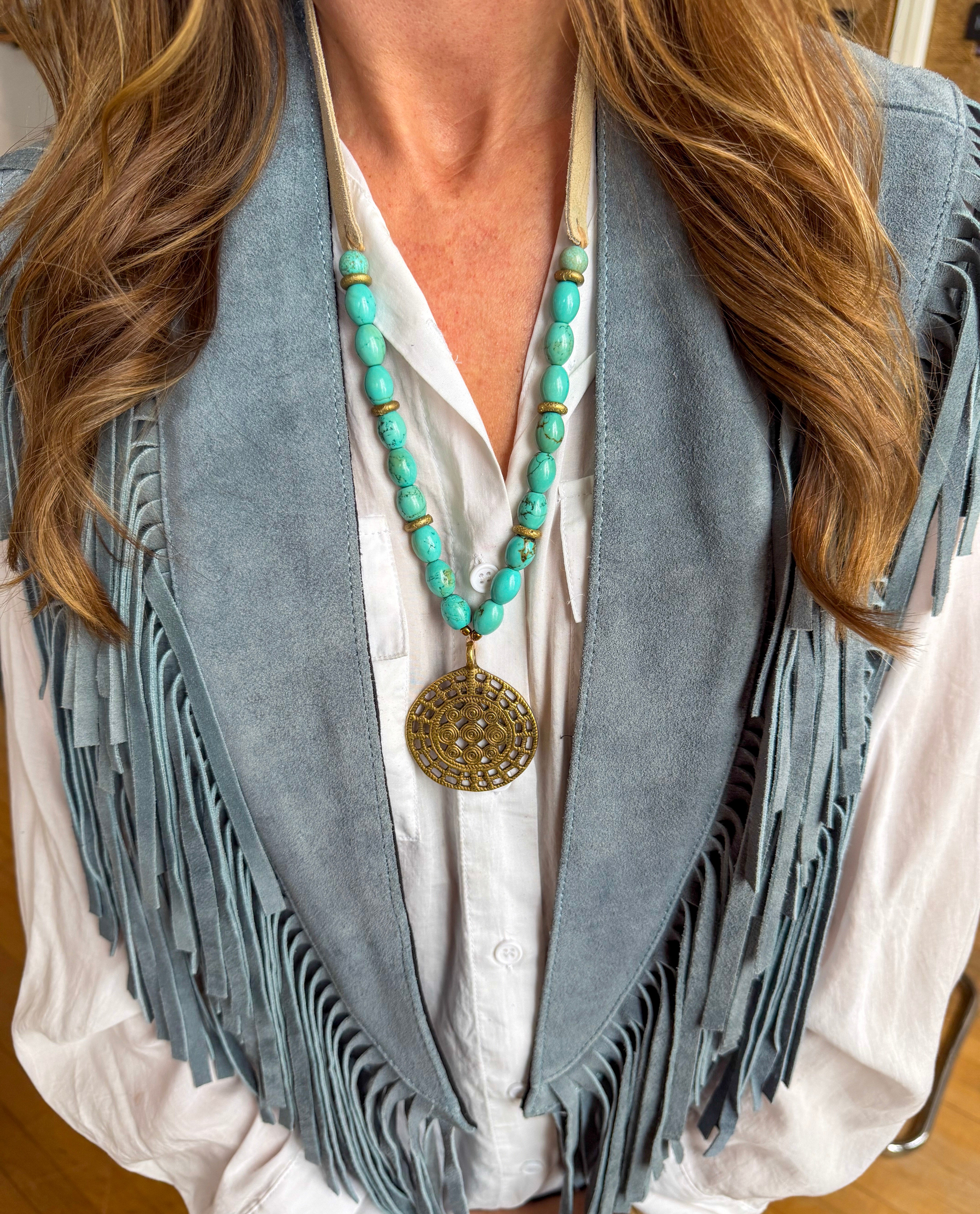 Slim Pendant Necklace | Golden West