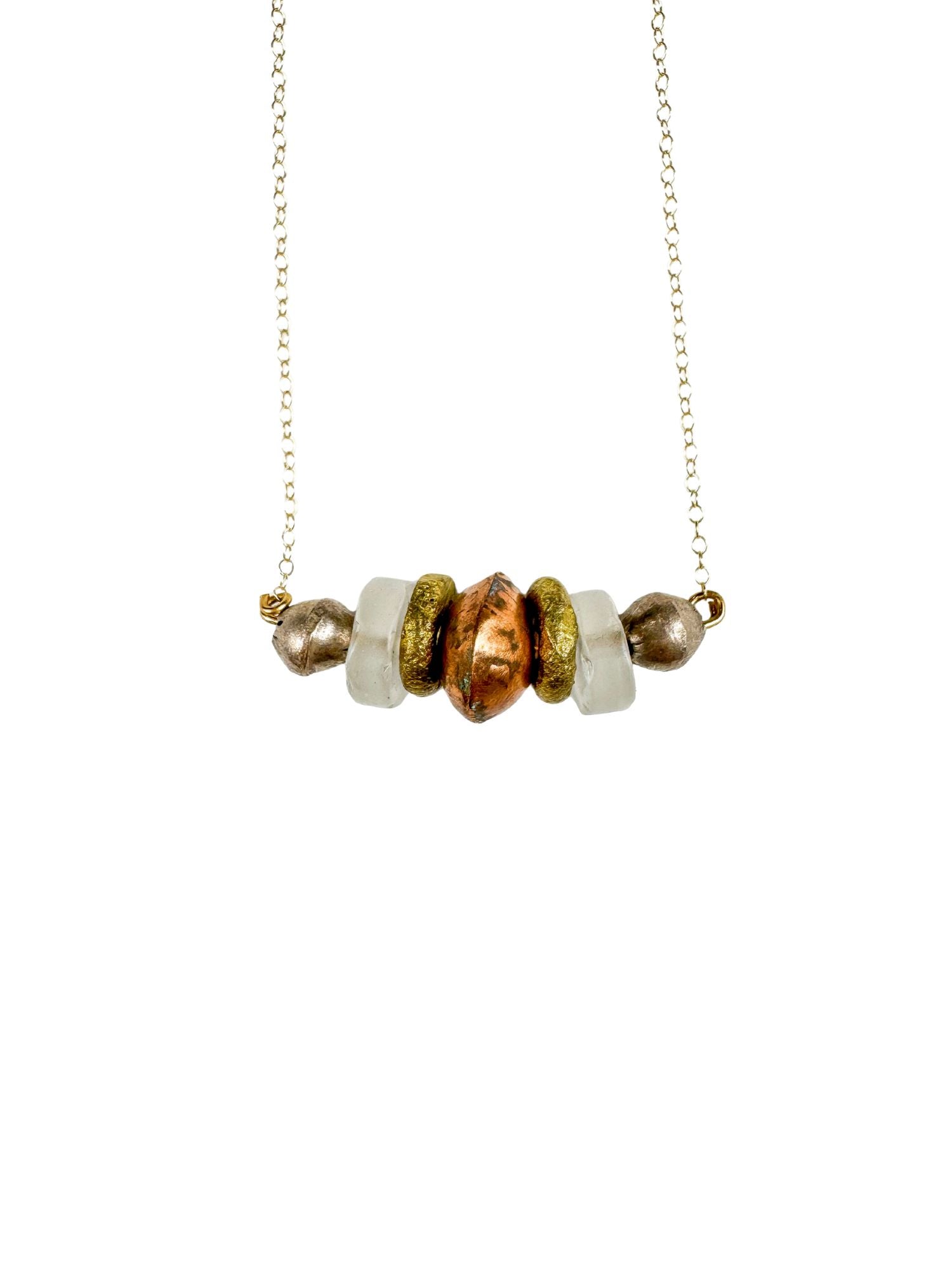 Simple Chain Necklace | Mixed Metal