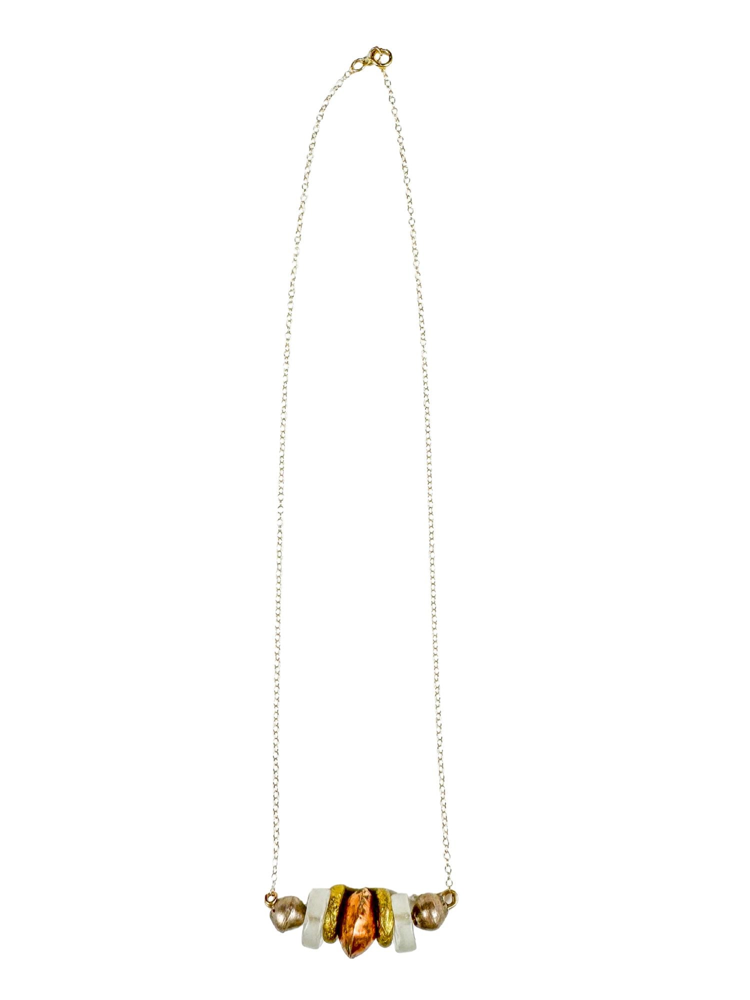 Simple Chain Necklace | Mixed Metal