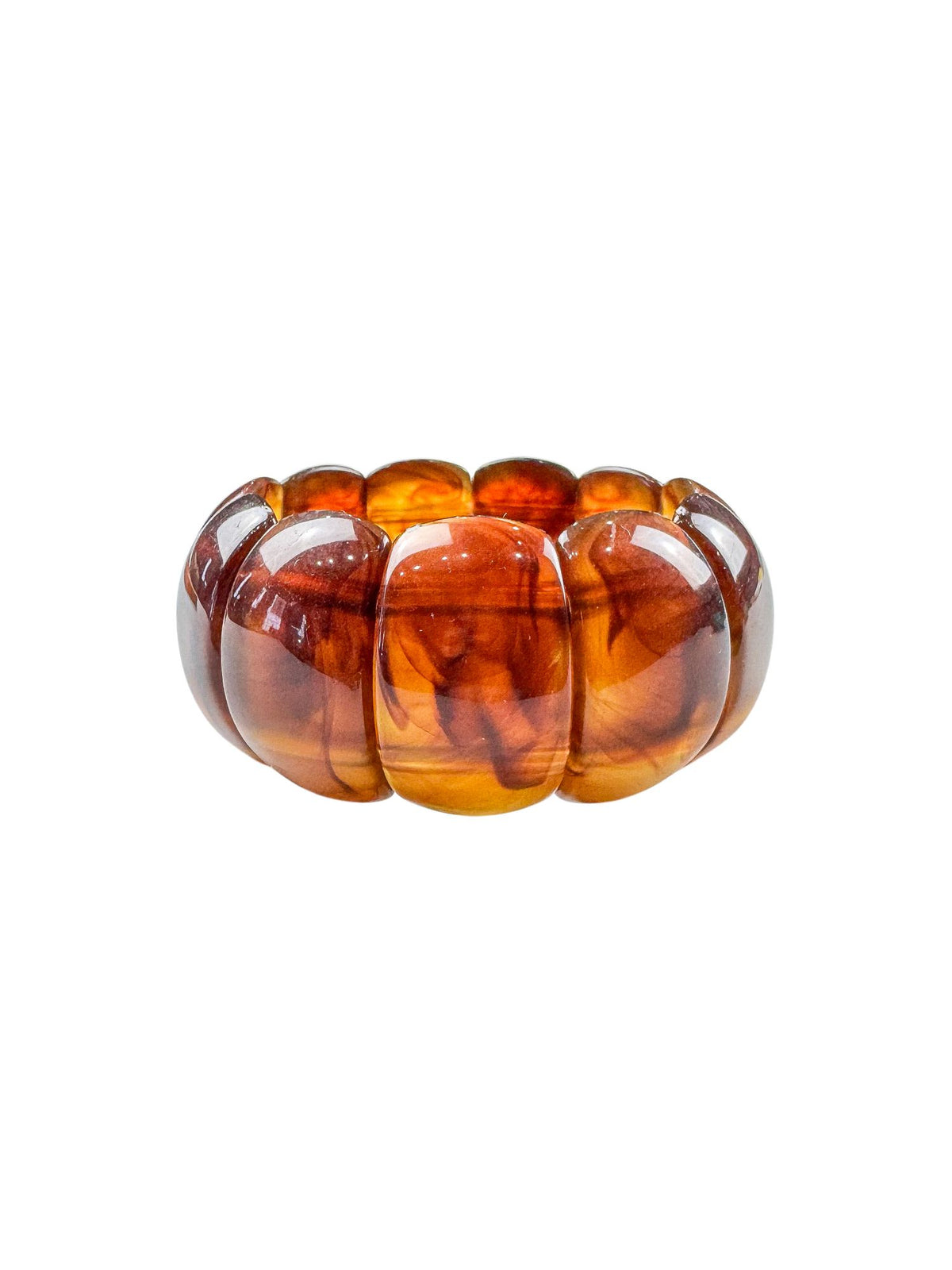Acrylic Beaded Bracelet | Tortoise | Final Sale