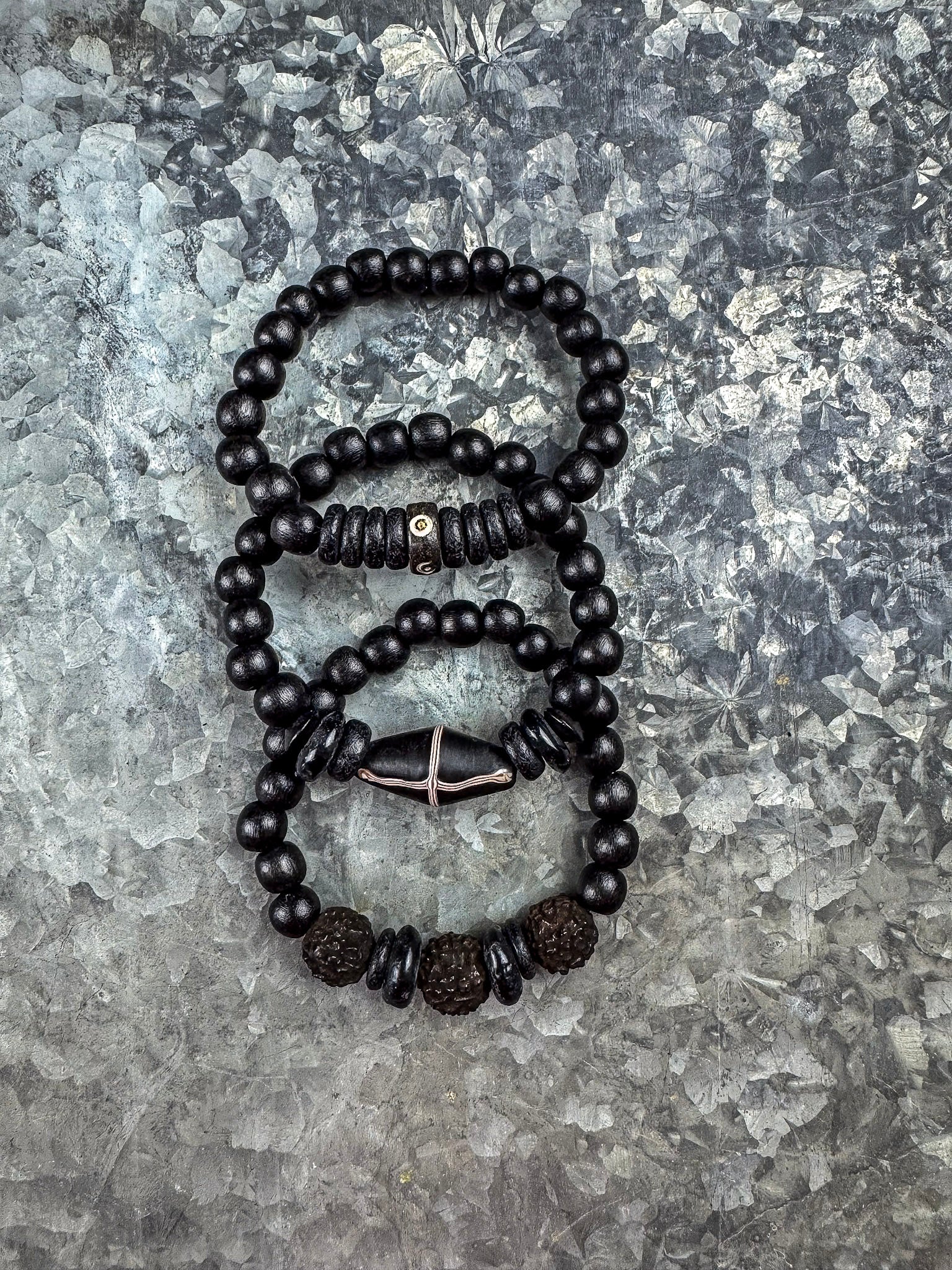 Trio Stack Bracelet Set | Nightfall