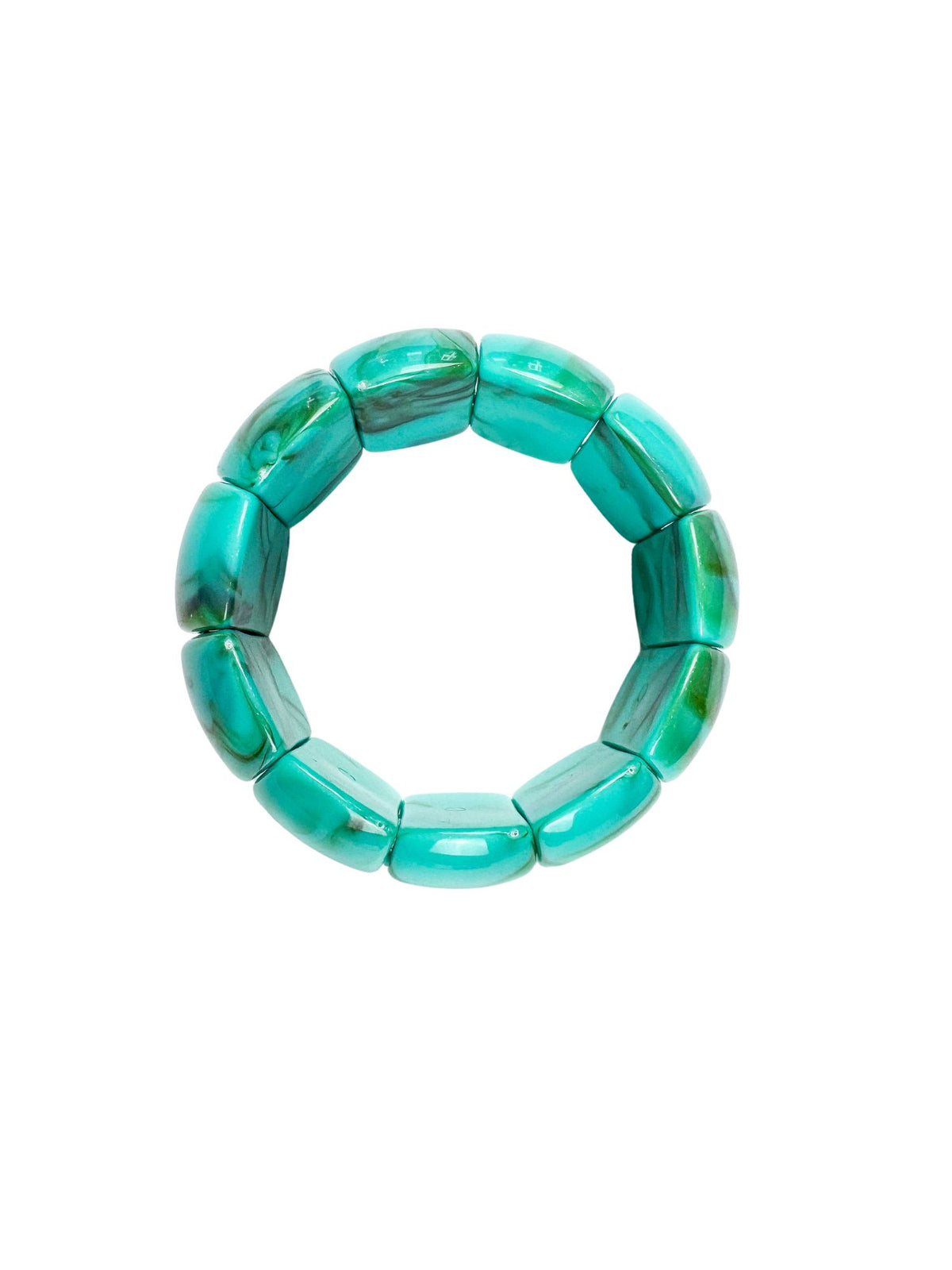 Acrylic Beaded Bracelet | Turquoise | Final Sale