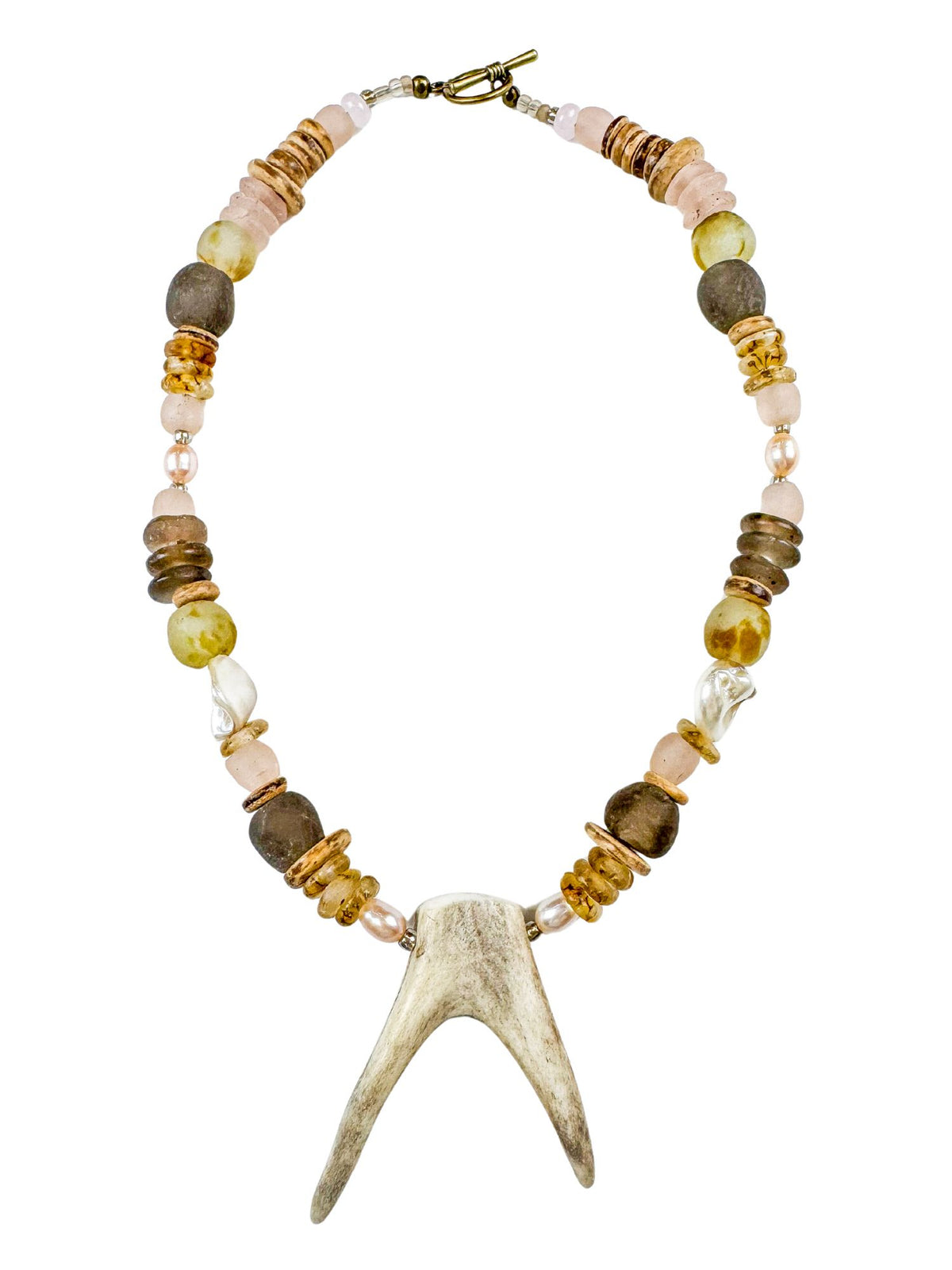 Classic Antler Necklace | Blush