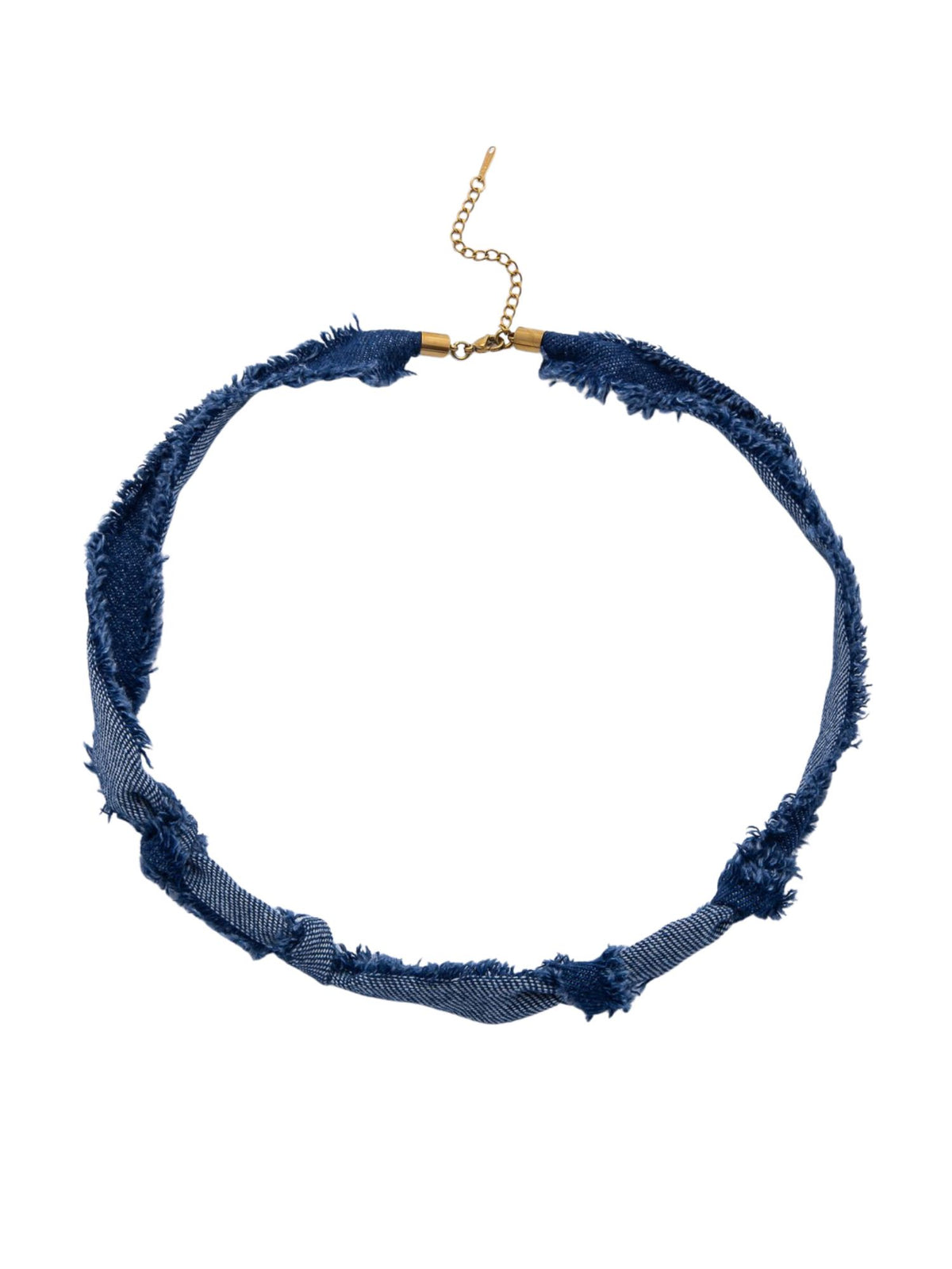 Knotted Denim Necklace | Dark Wash | Final Sale