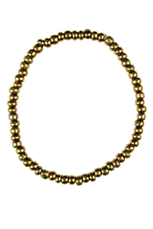 Simple Seed Bracelet | Gold